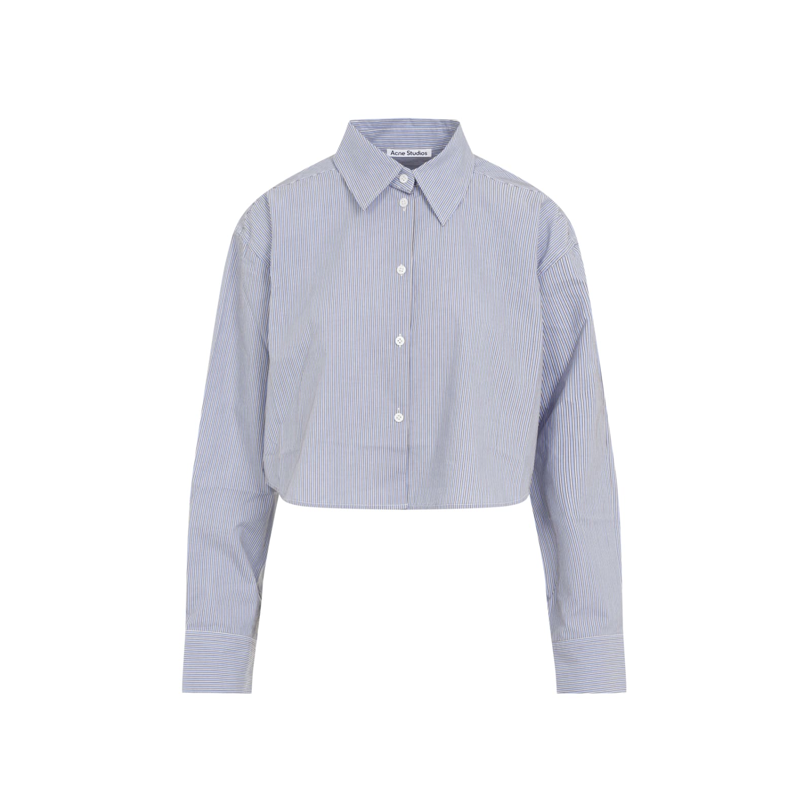 Shop Acne Studios Blouse In Dop Sky Blue Cofee