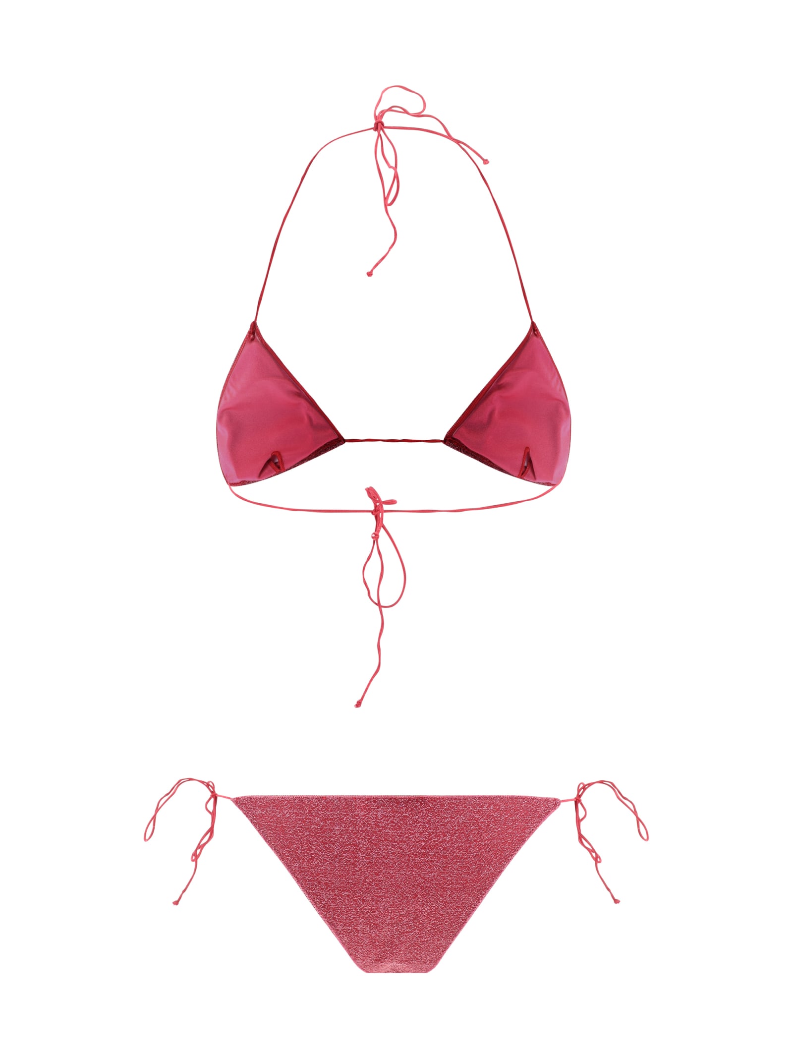 Shop Oseree Lumiere Swimsuit In Raspberry