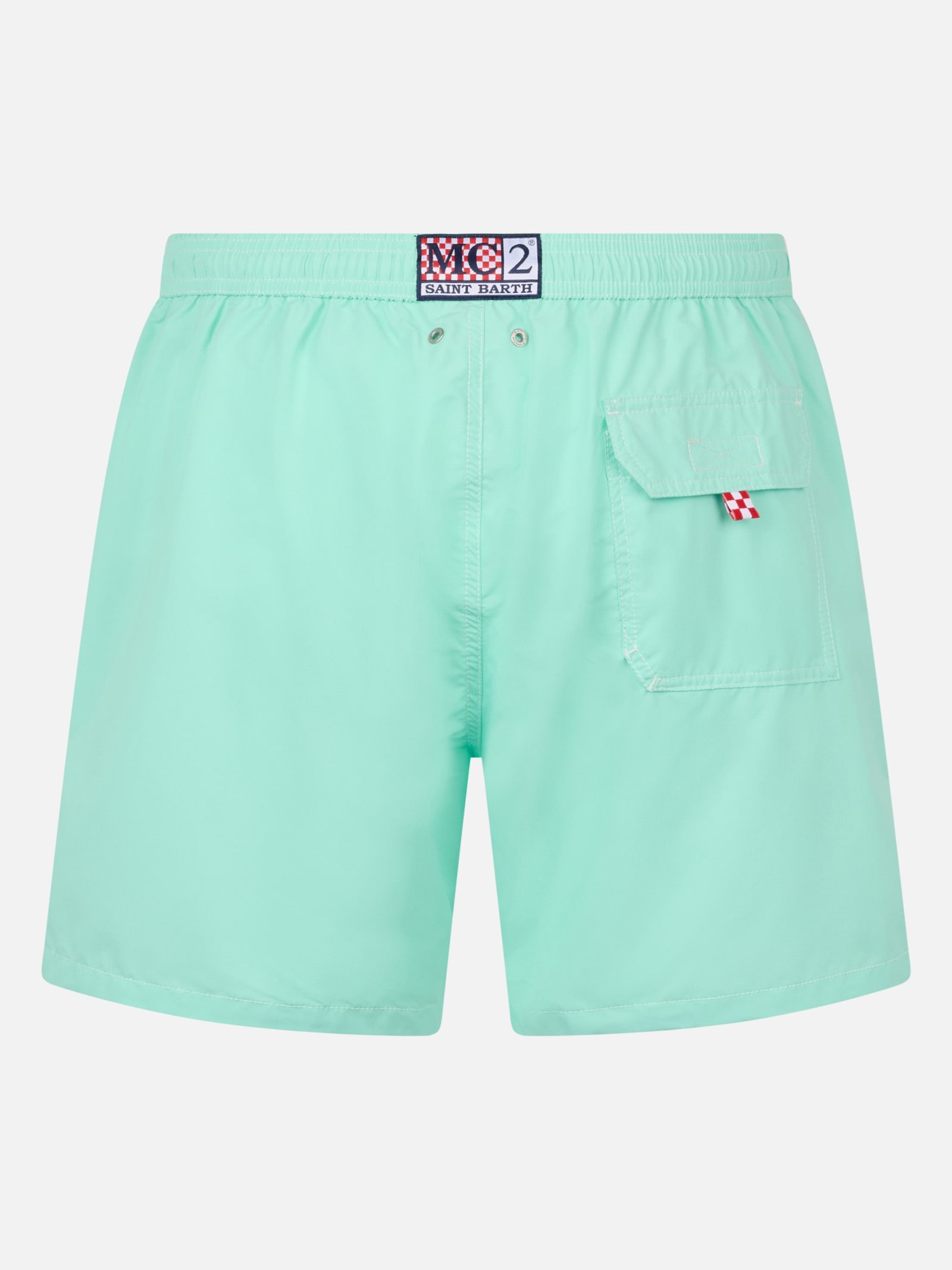MC2 SAINT BARTH SAGE GREEN CLASSIC LIGHT SWIM SHORTS PATMOS 