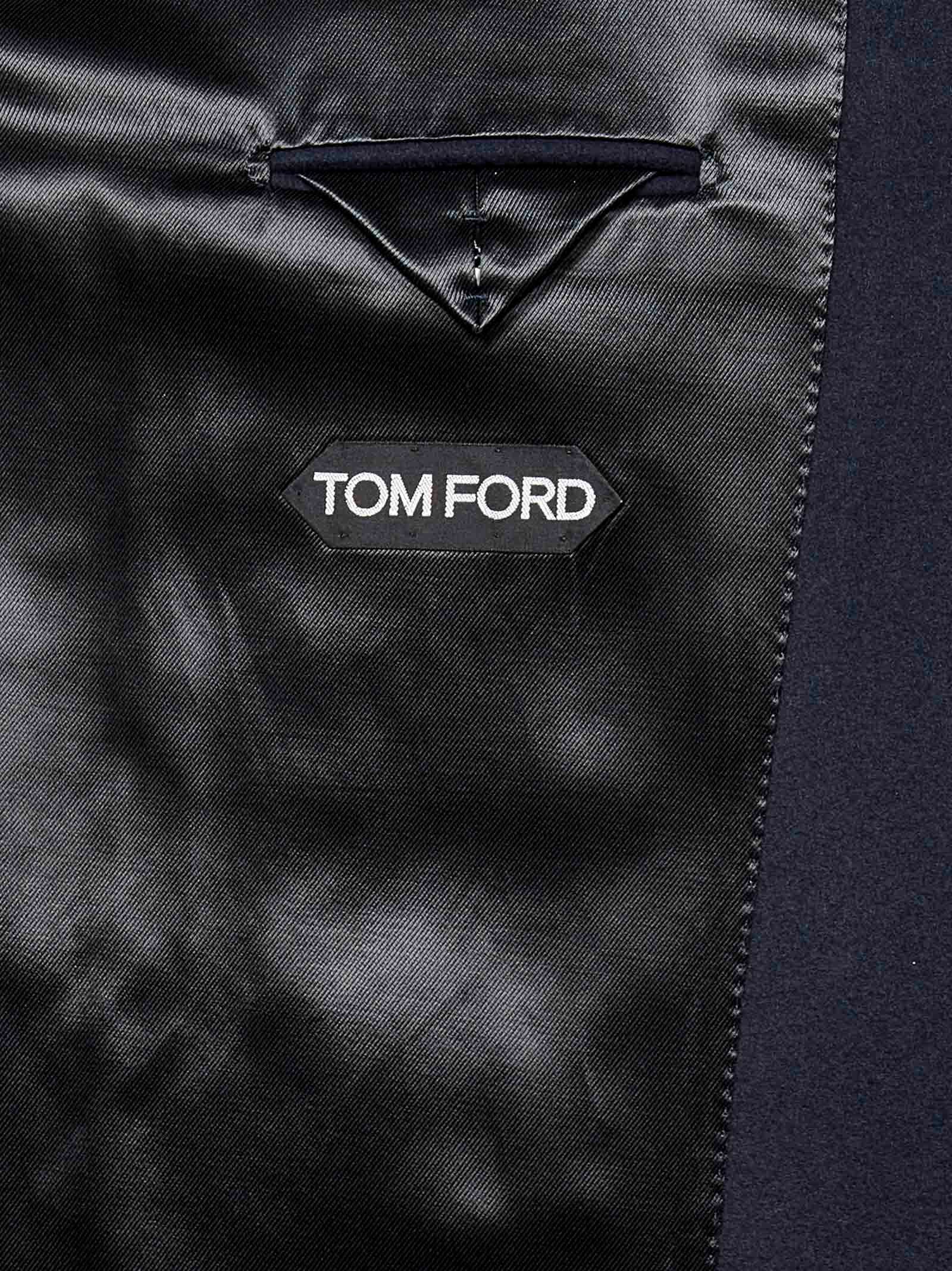 Shop Tom Ford Coat In Blue