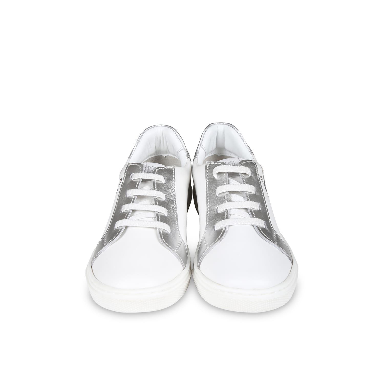 Shop Karl Lagerfeld White Sneakers For Girl With Choupette