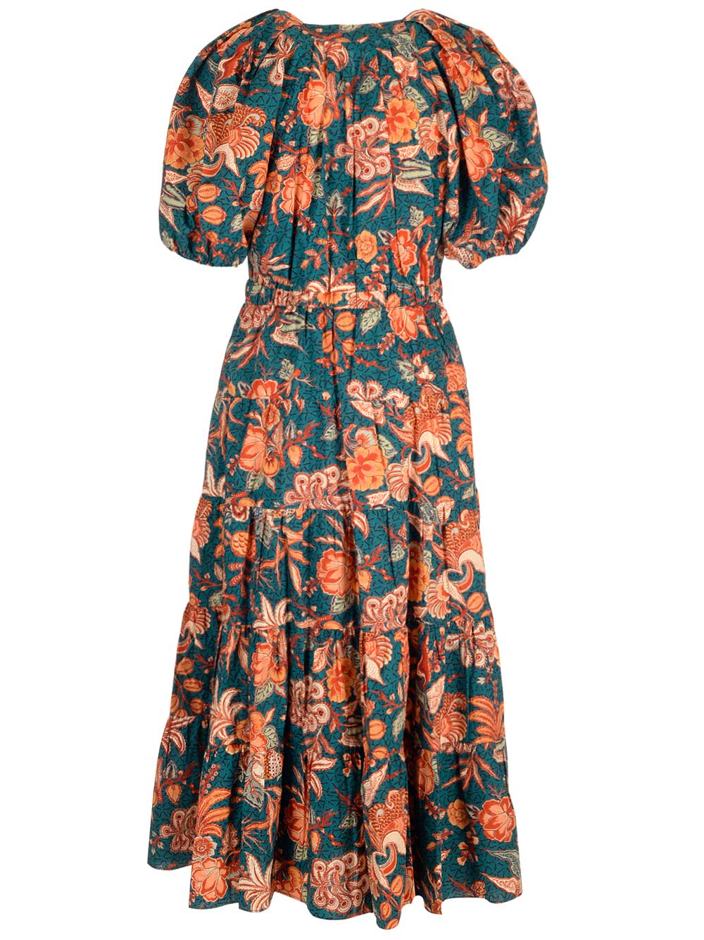 Francesca floral cotton poplin midi dress in multicoloured - Ulla