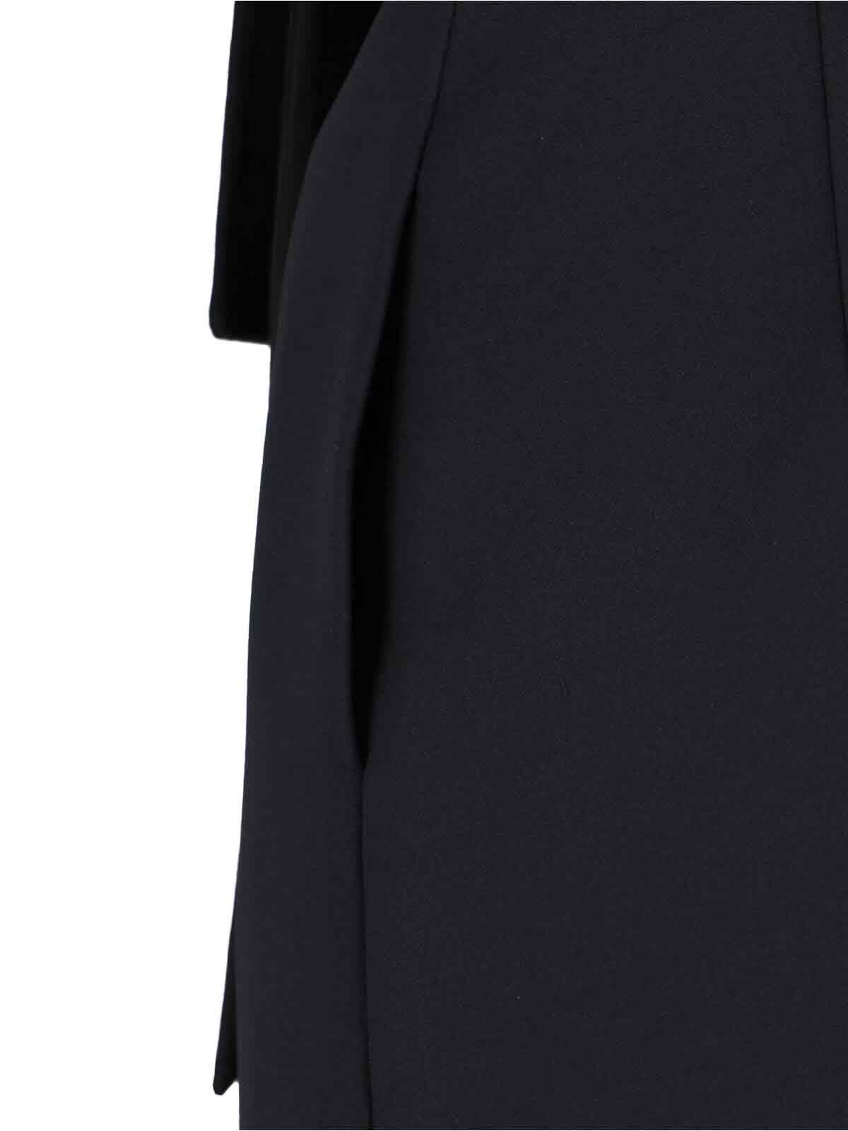 Marc Jacobs Bow Detail Knee Length Dress With Spaghetti Straps In Black
