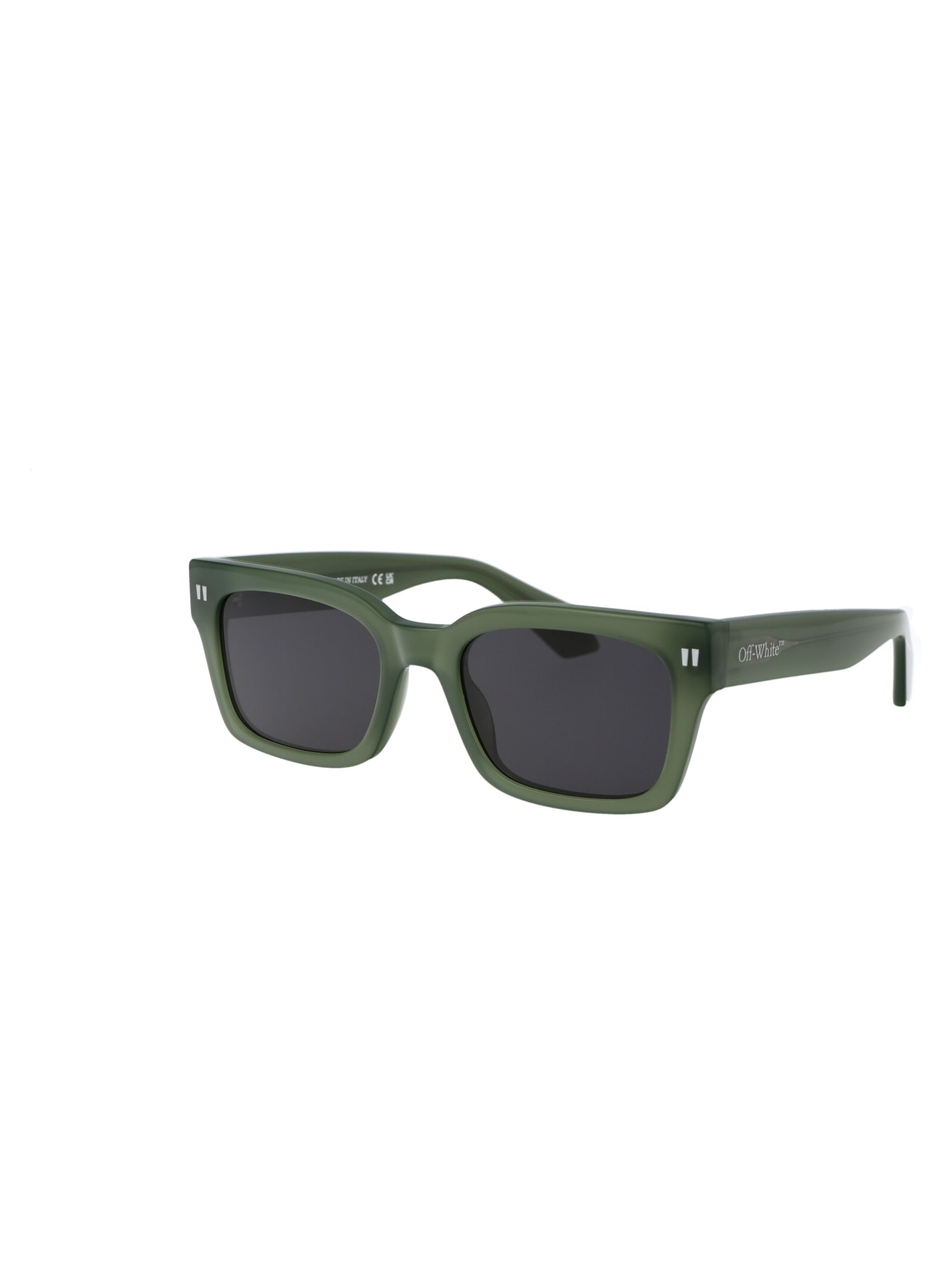 Shop Off-white Midland Sunglasses In 5707 Sage Green