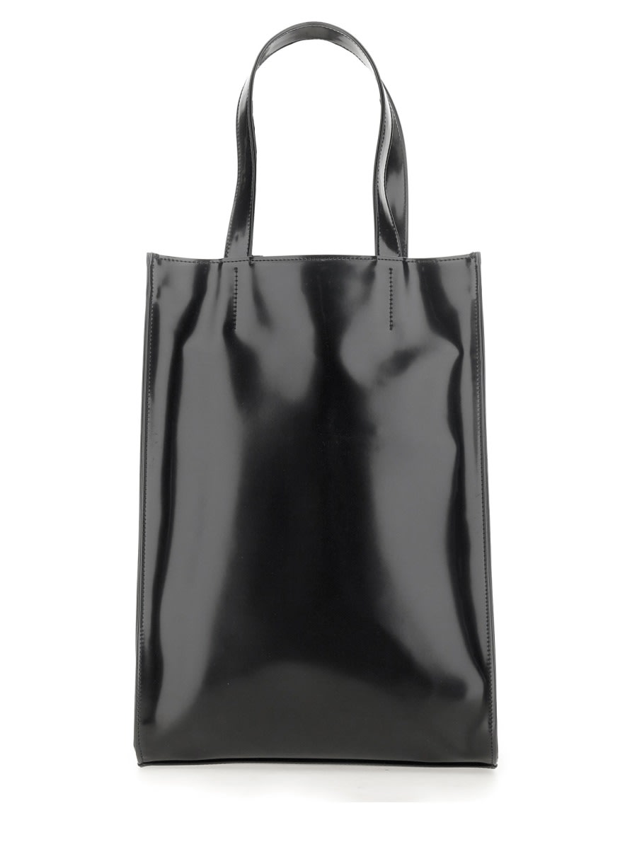 Shop Palm Angels Tote Bag With Logo In Black