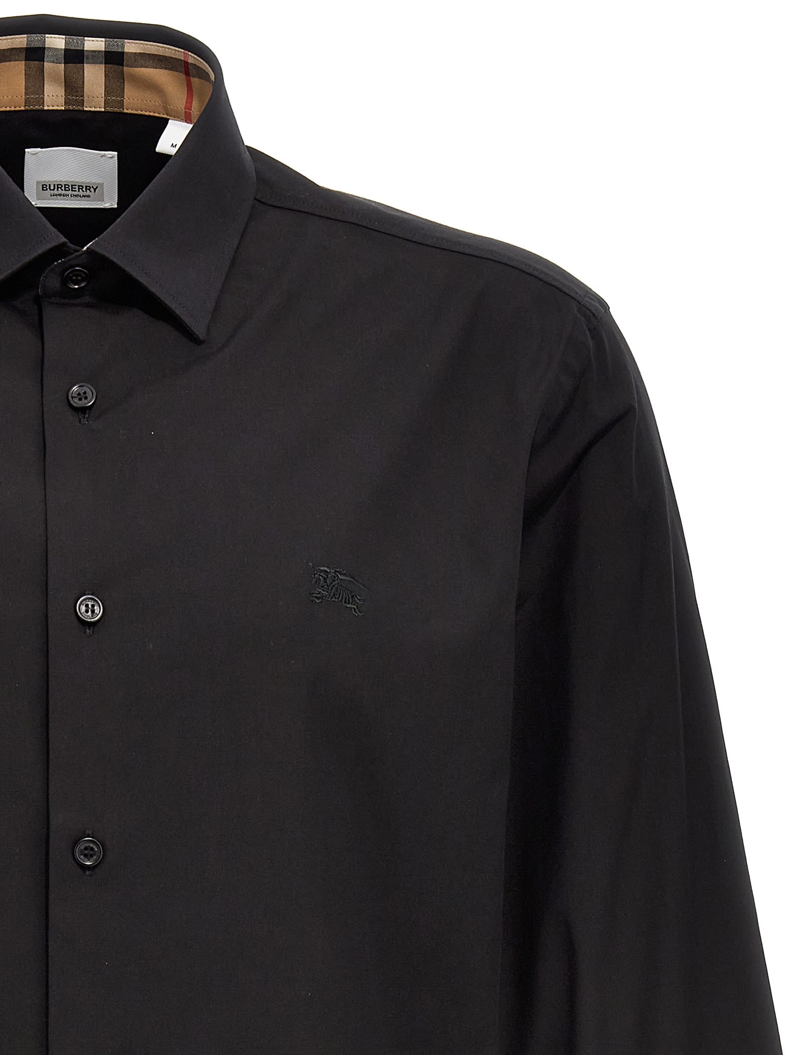 Shop Burberry Sherfield Shirt In Black