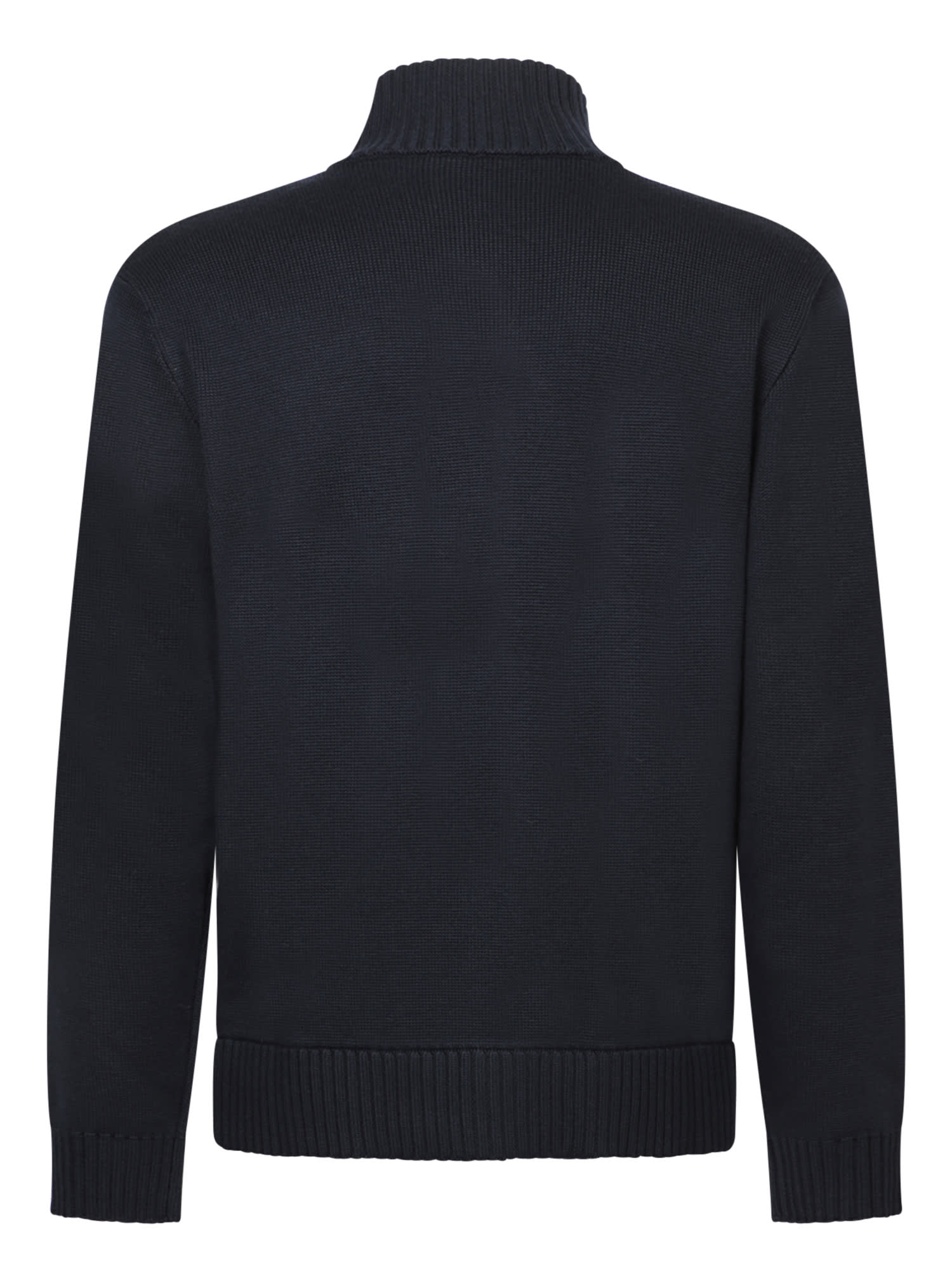 Shop Zanone Brera Blue Wool Cardigan