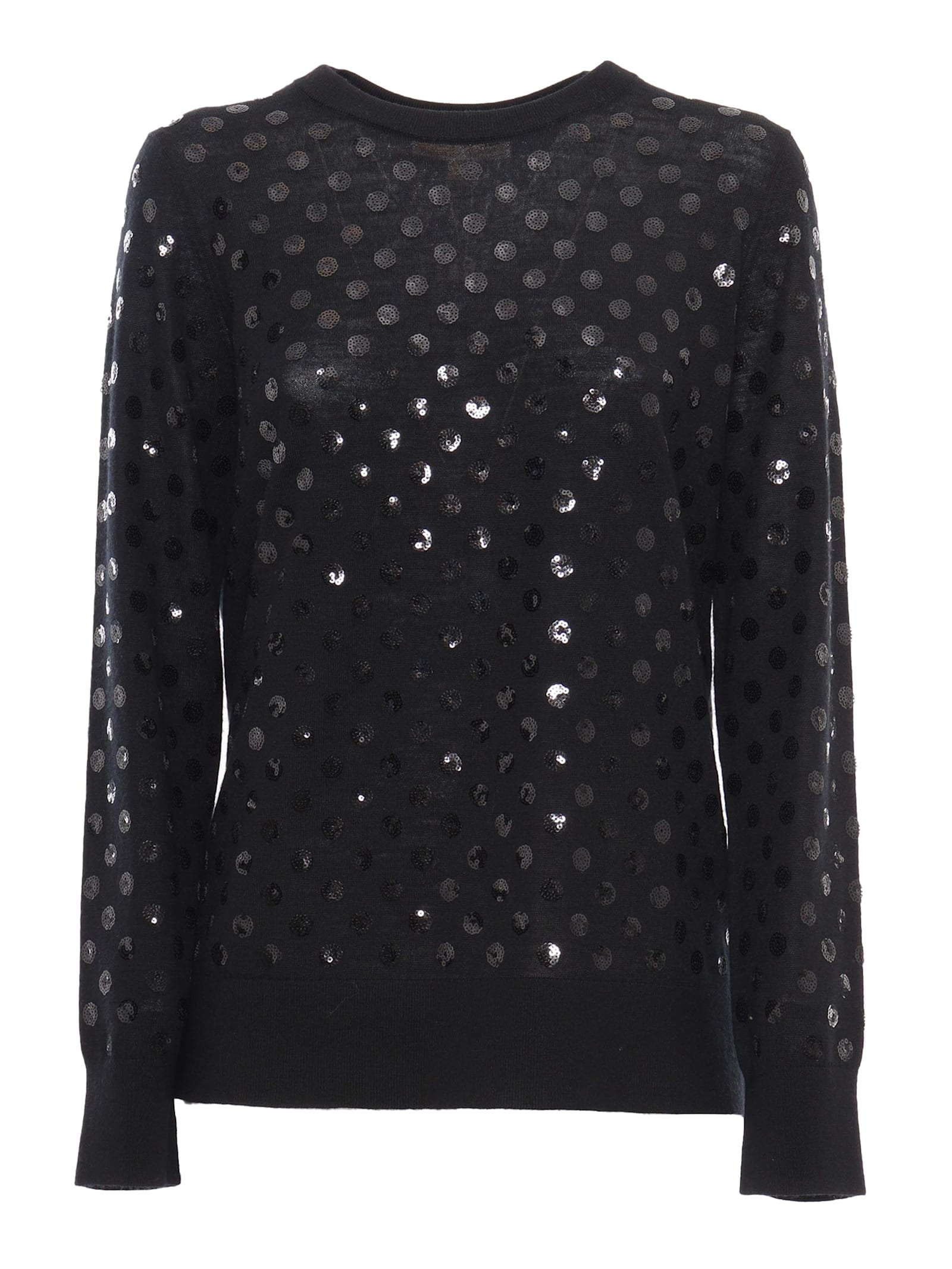 Black Sequin Sweater