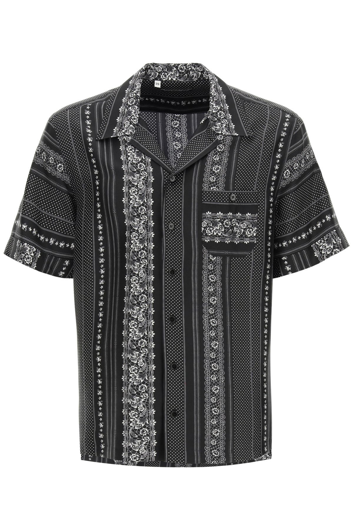 Dolce & Gabbana Geometric Print Bowling Shirt