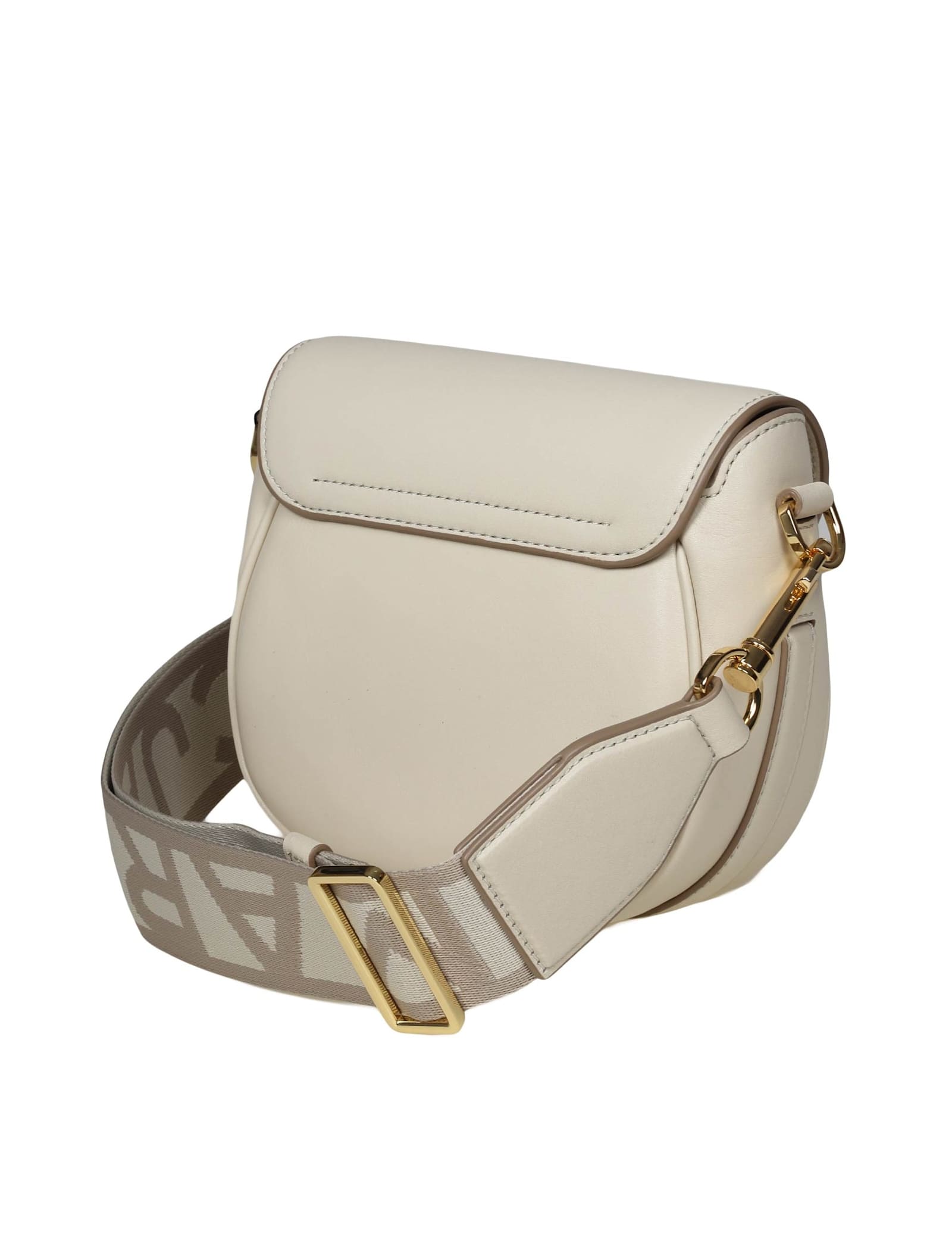 Shop Marc Jacobs Marc Jacob The Small Saddle Bag In White Leather In Cloud White