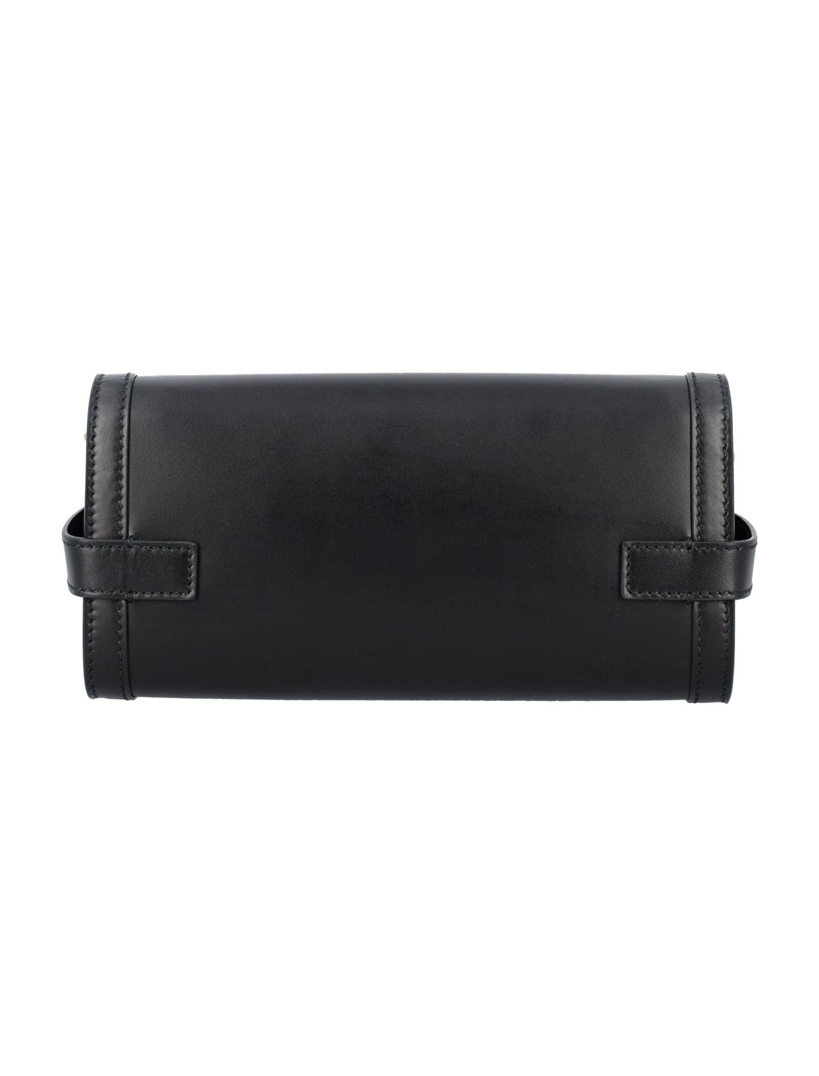 Shop Balmain B-buzz Clutch Bag In Black