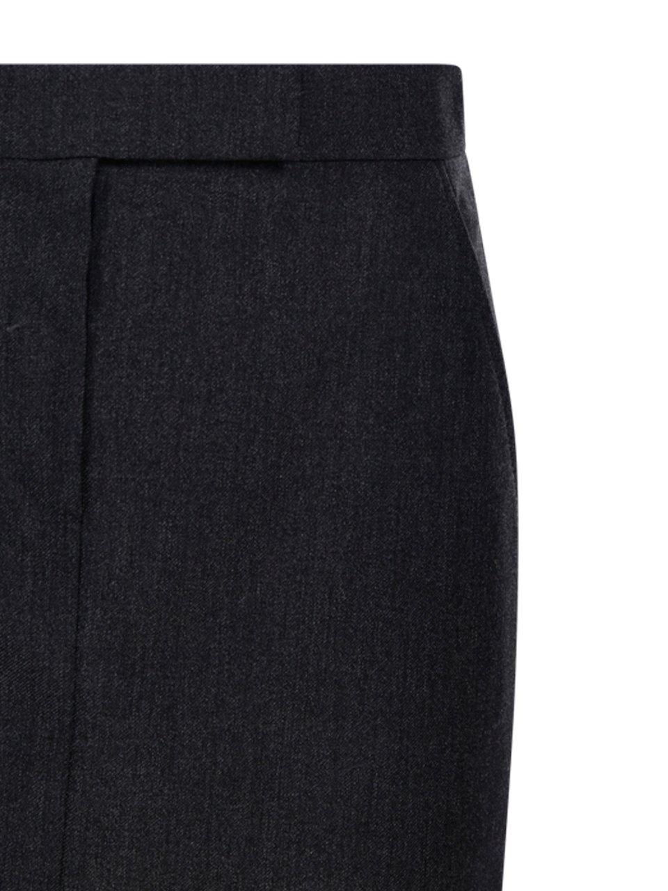 Max Mara High Waist Mini Skirt In Grey