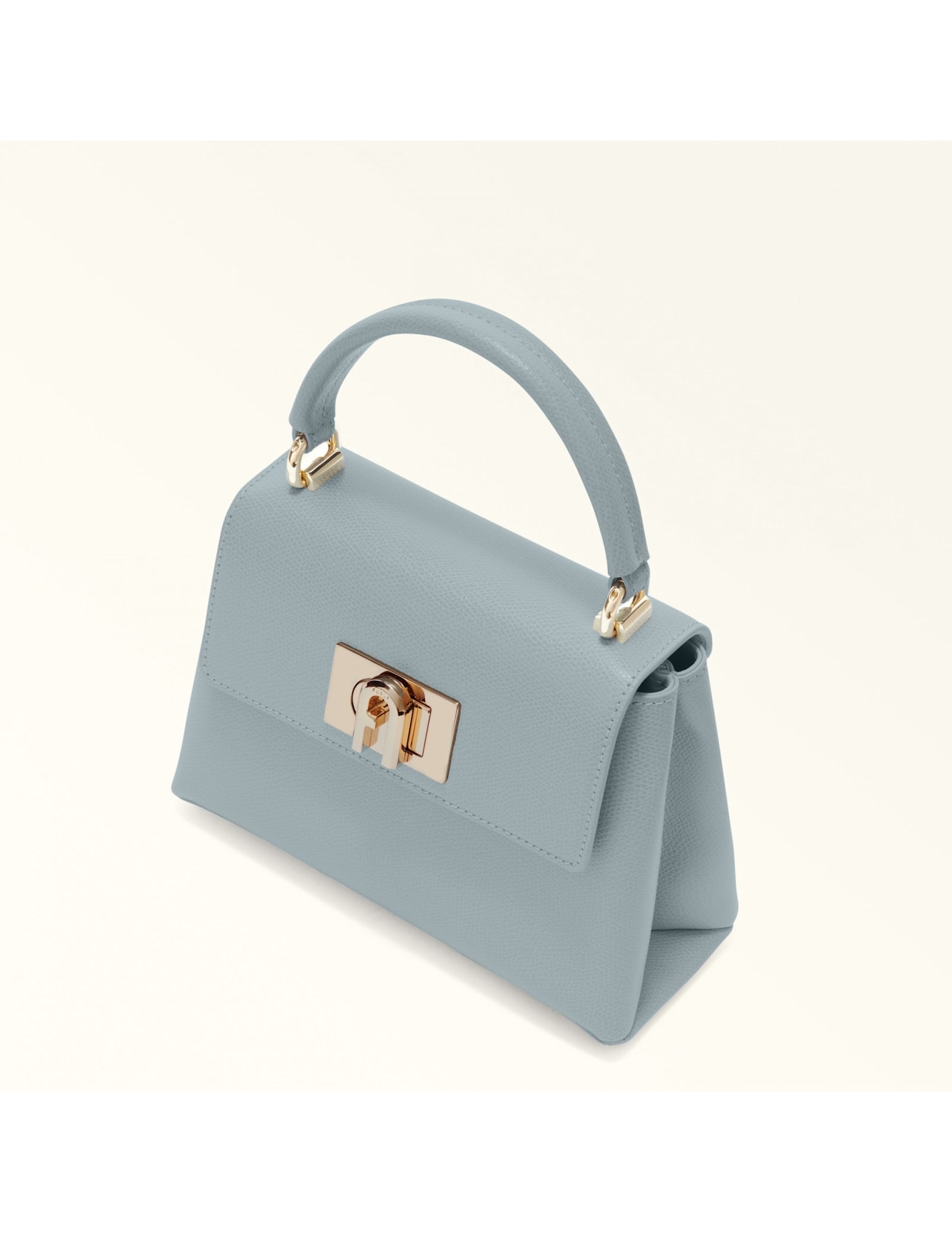 Furla 1927 Mini Top Handle In Leather Color Cloud In Nuvola