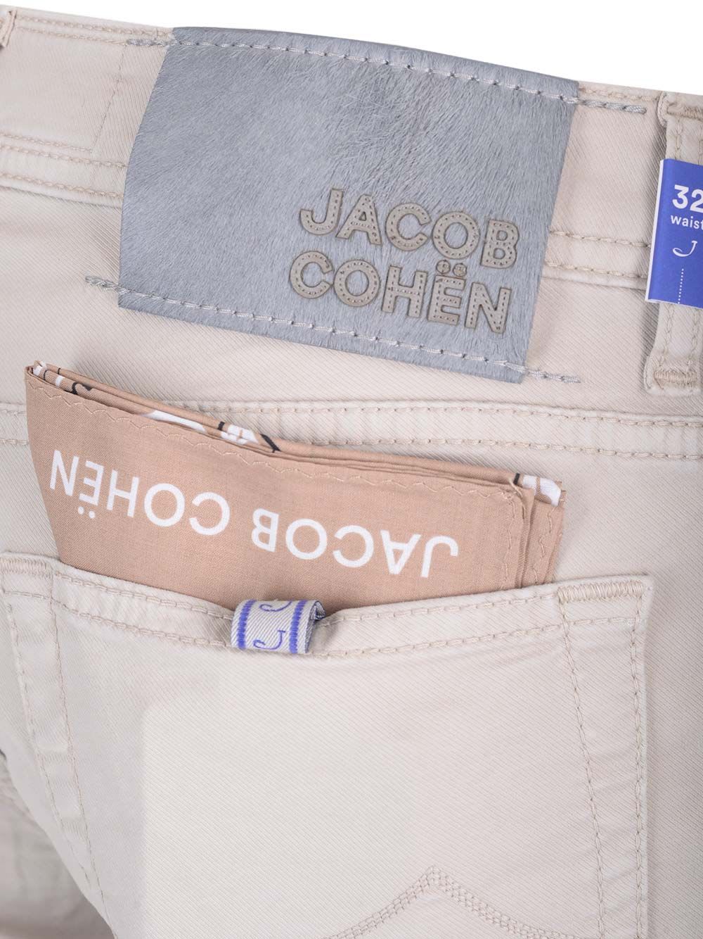 Shop Jacob Cohen Nick Trousers In Beige