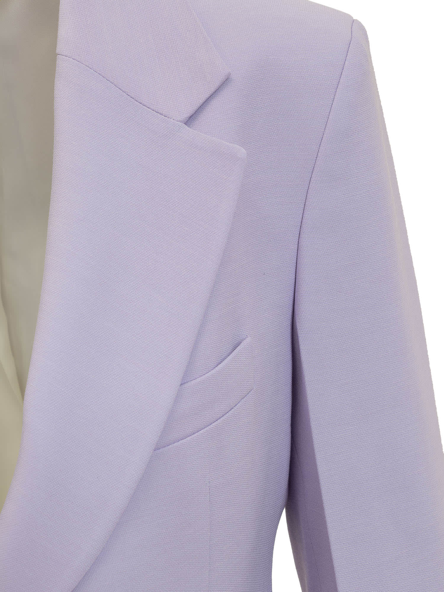 Shop Victoria Beckham Single-breasted Blazer In Lavender