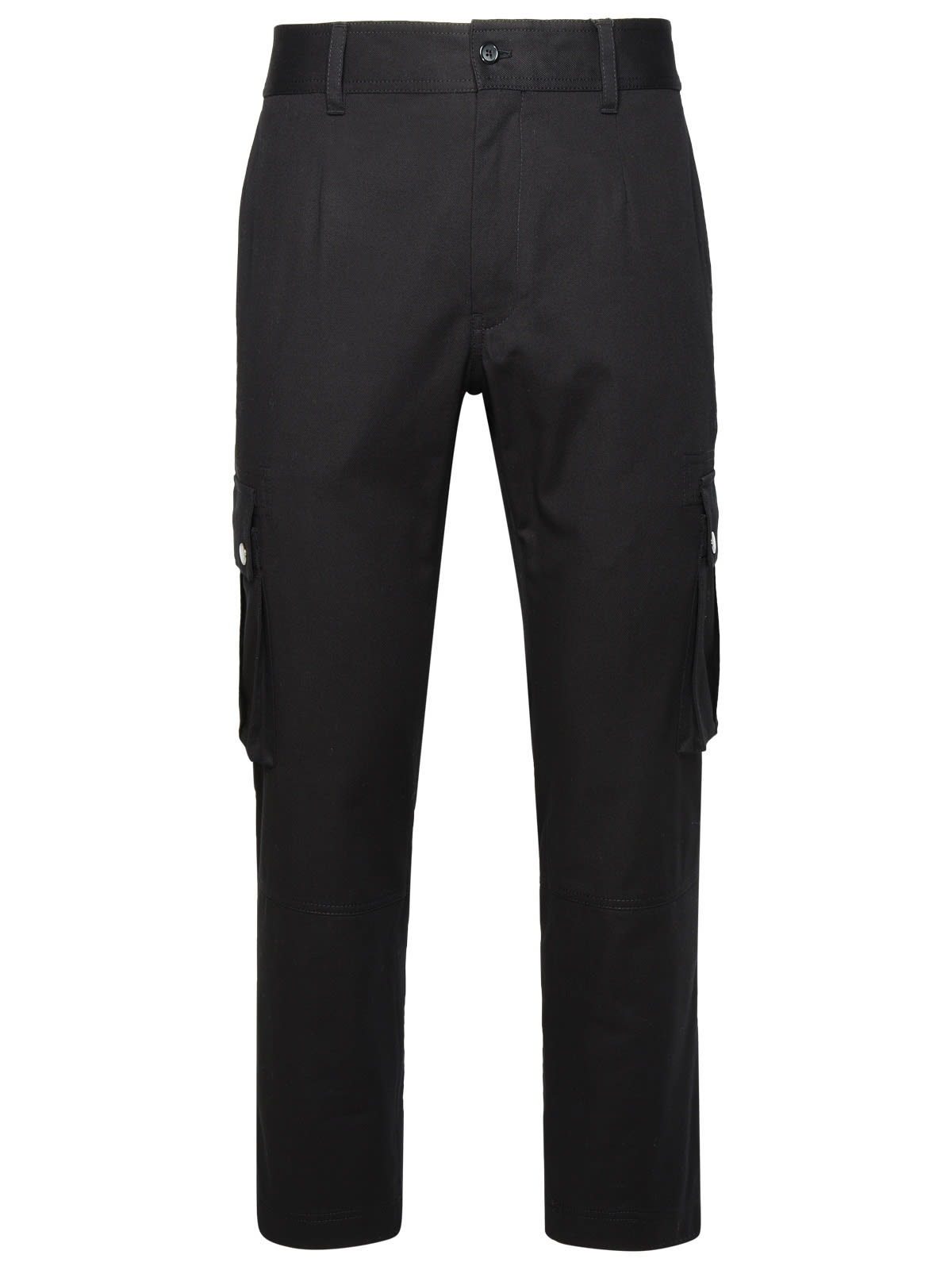 Shop Dolce & Gabbana Cargo Pants In Black Cotton