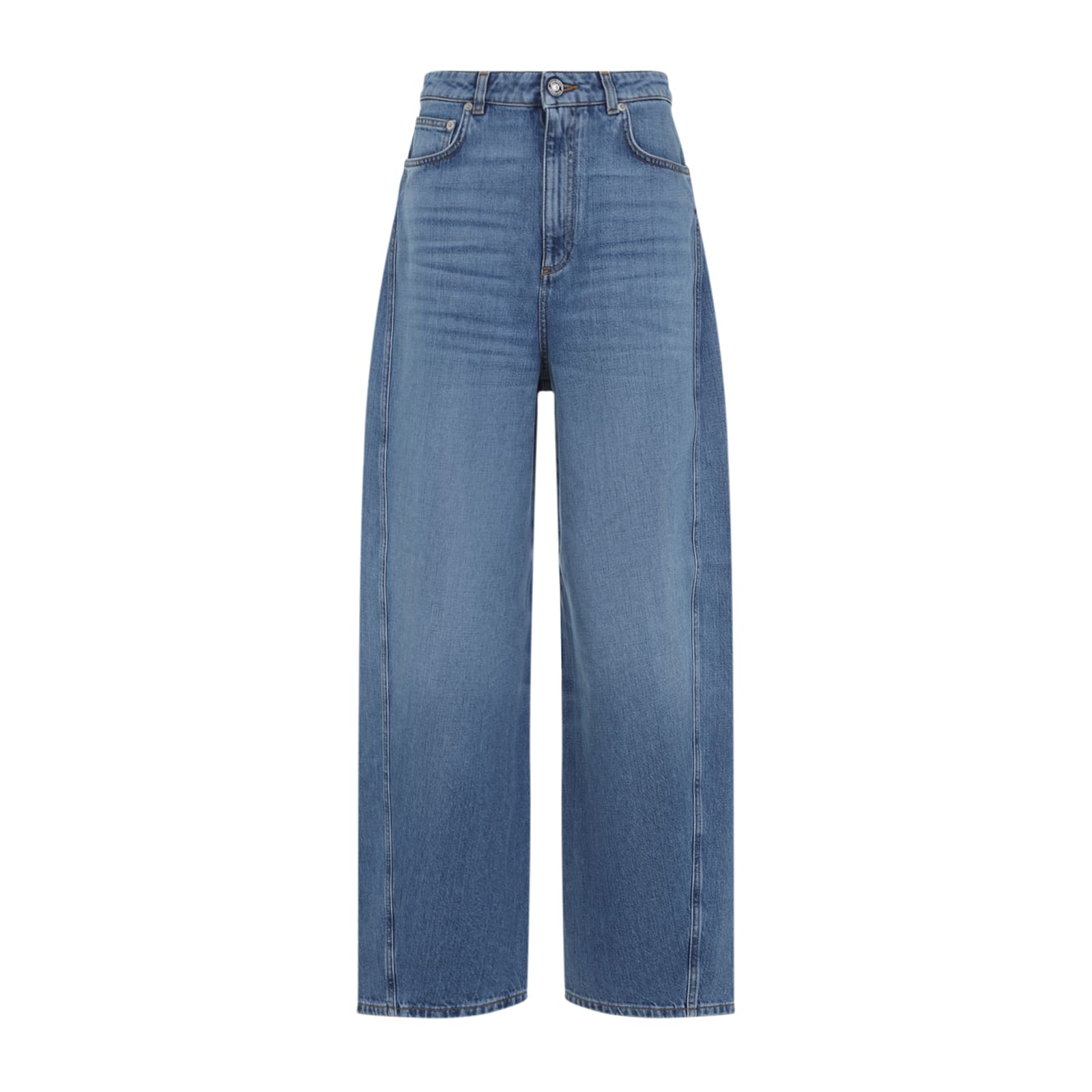 Givenchy Cocoon Pants In Washed Denim In Blue