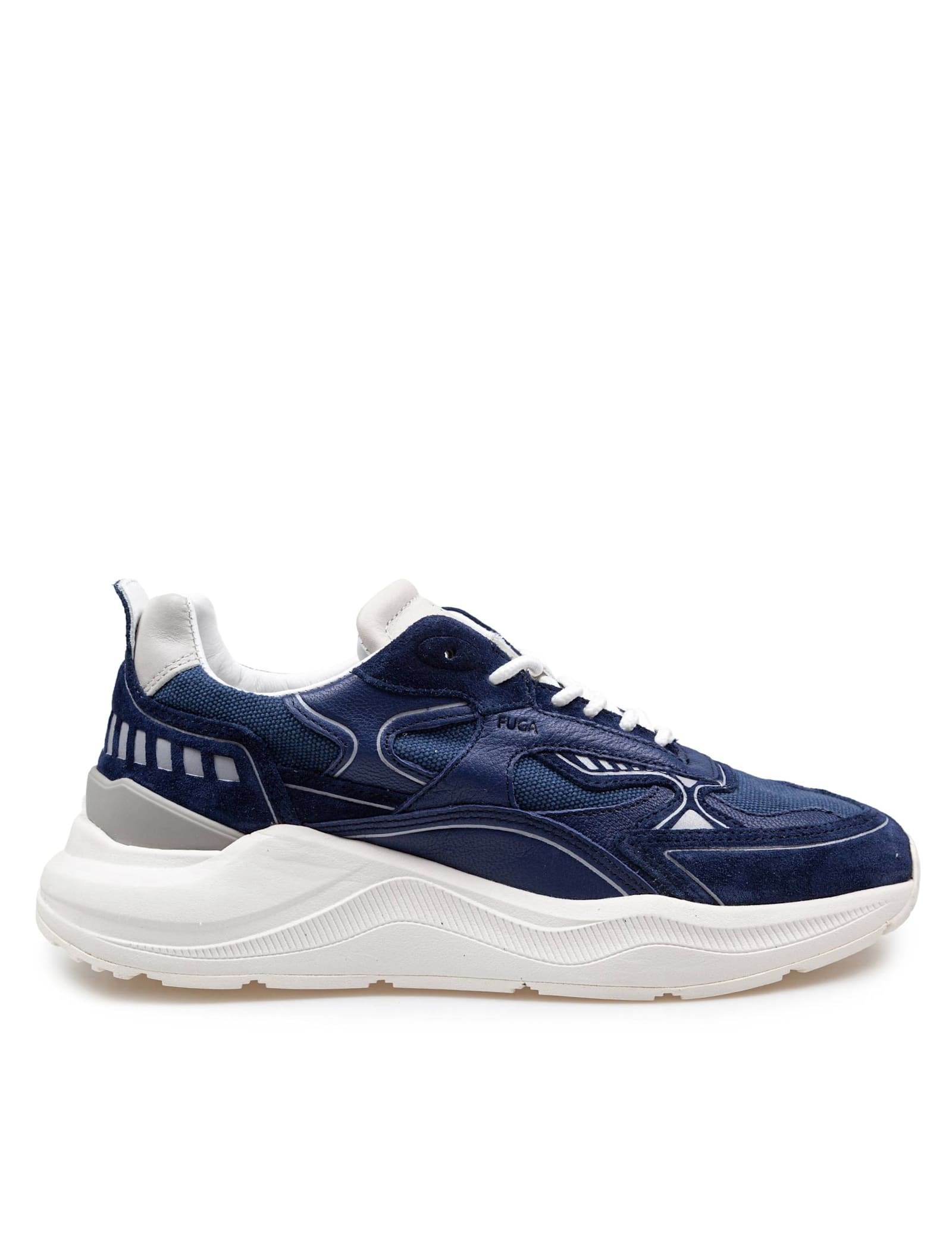 D. A.T. E. D. a.t. e Fuga Sneakers In Fabric And Suede Color Blue