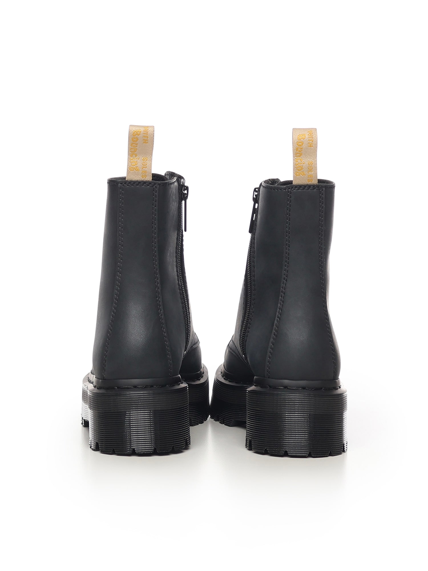 Dr. Martens Jadon Ii Mono Vegan Platform Boots In Black