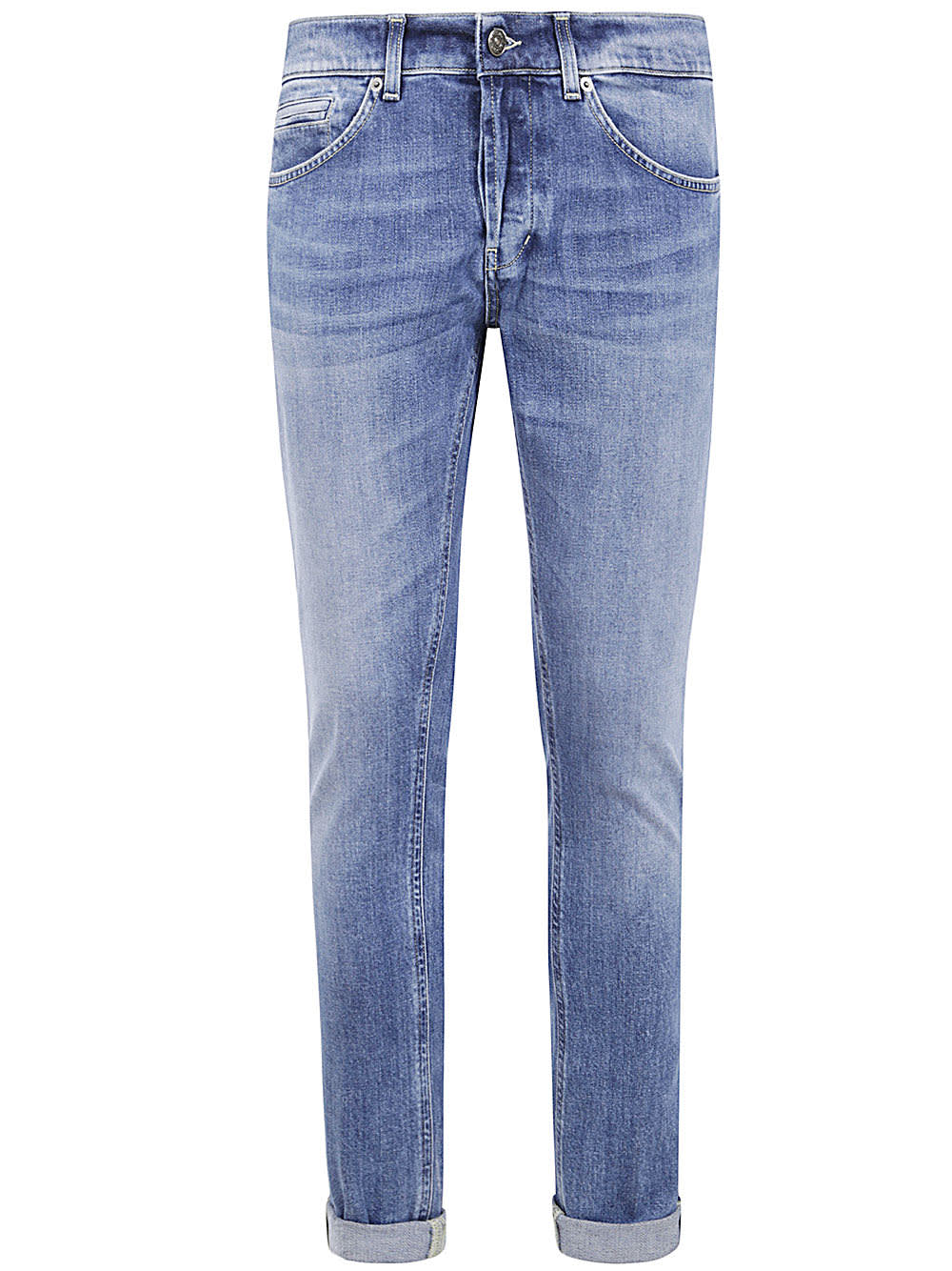 Shop Dondup George Jeans Denim Stretch In Blue