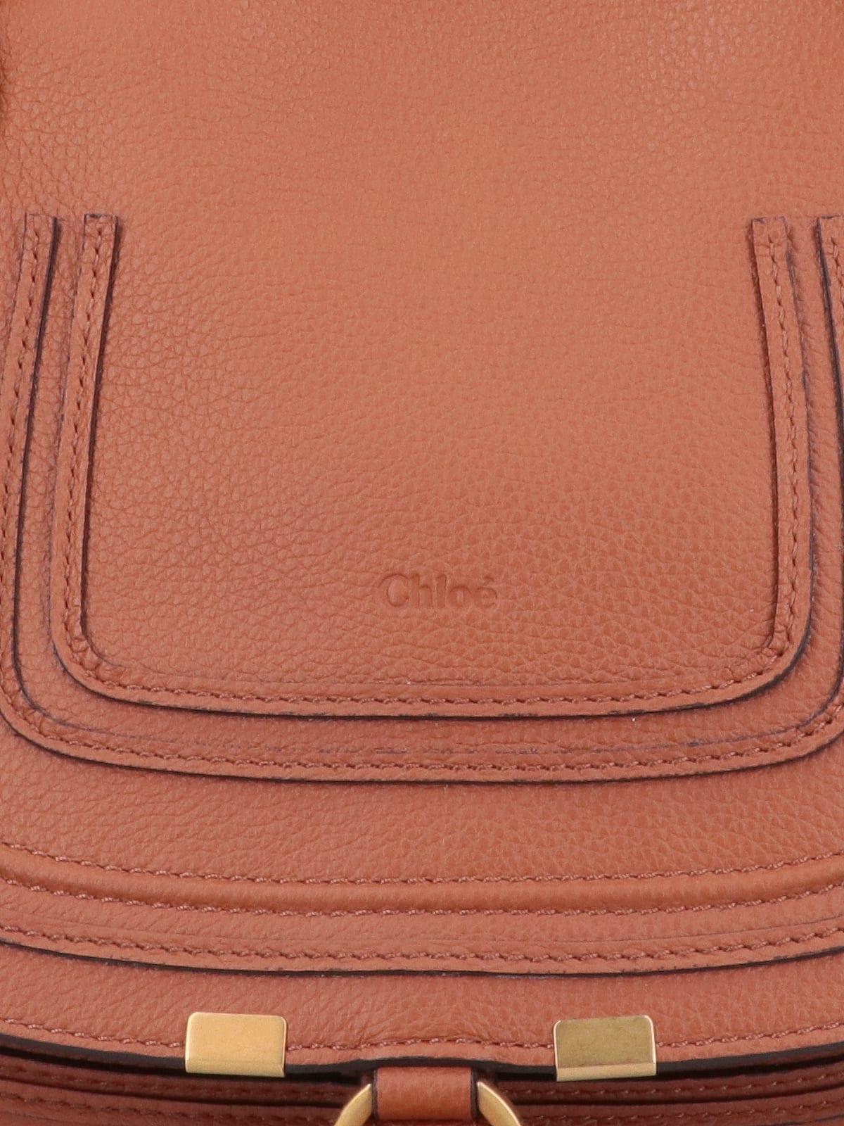 Shop Chloé Marcie Hand Bag In Buff