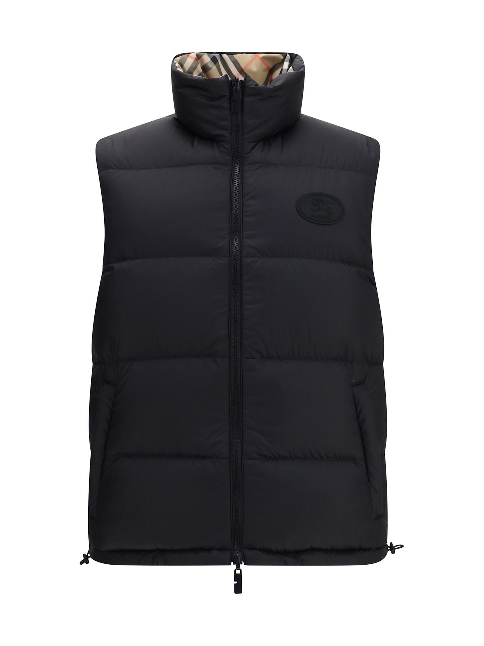 Burberry Snoshill Reversible Check Puffer Gilet Clothing In Multi