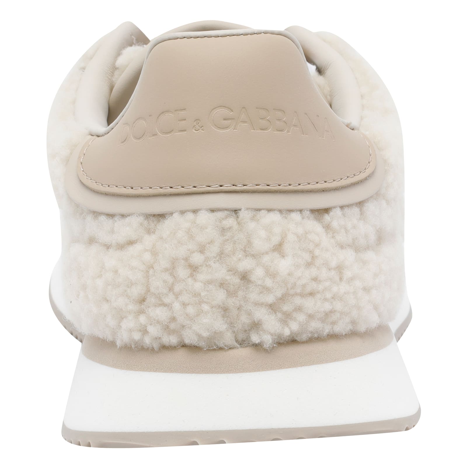Dolce & Gabbana Dg Cushion Sneakers Beige In Neutral