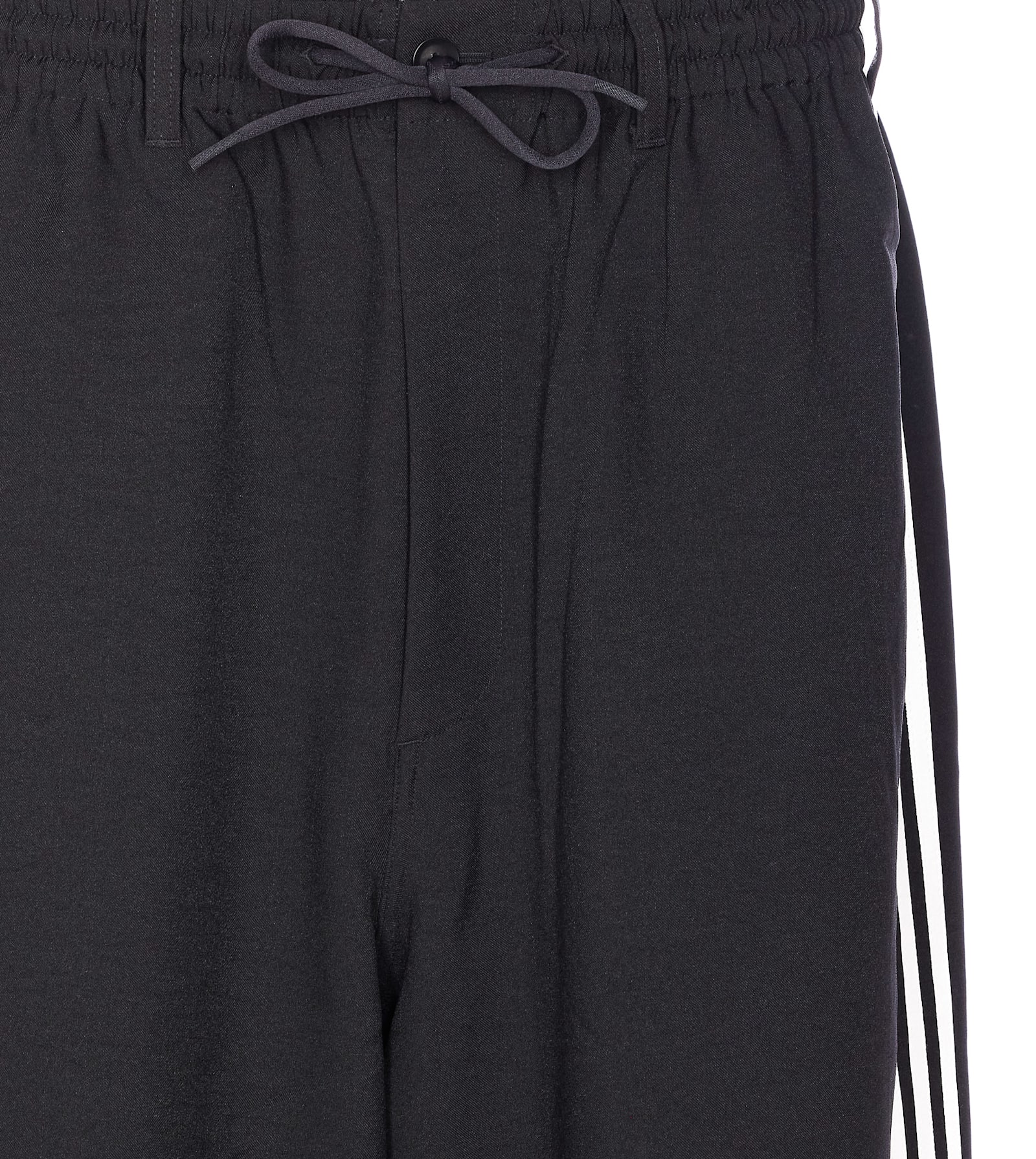 Y-3 3-stripes Logo Trousers In Black