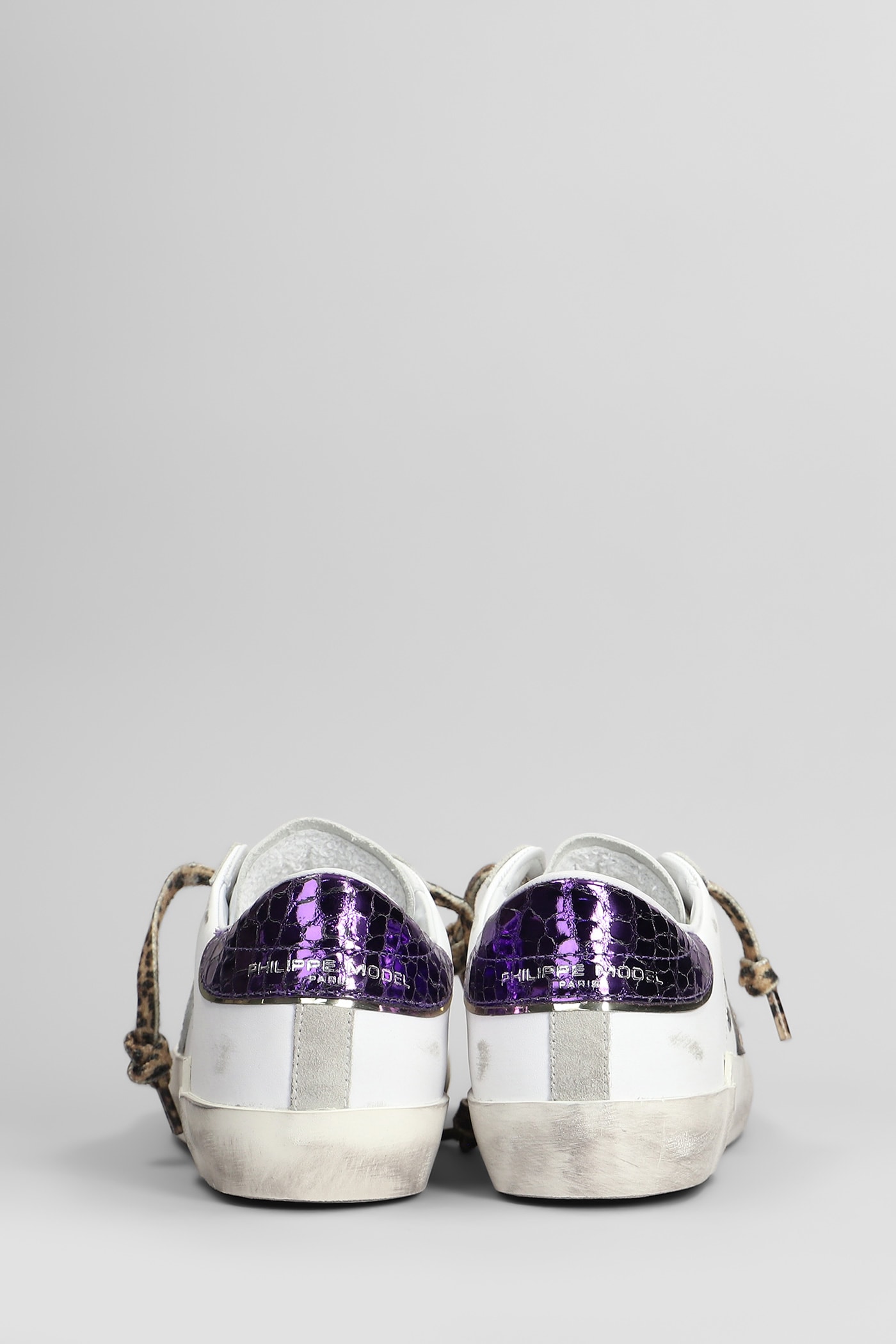 Shop Philippe Model Prsx Low Sneakers In White Leather