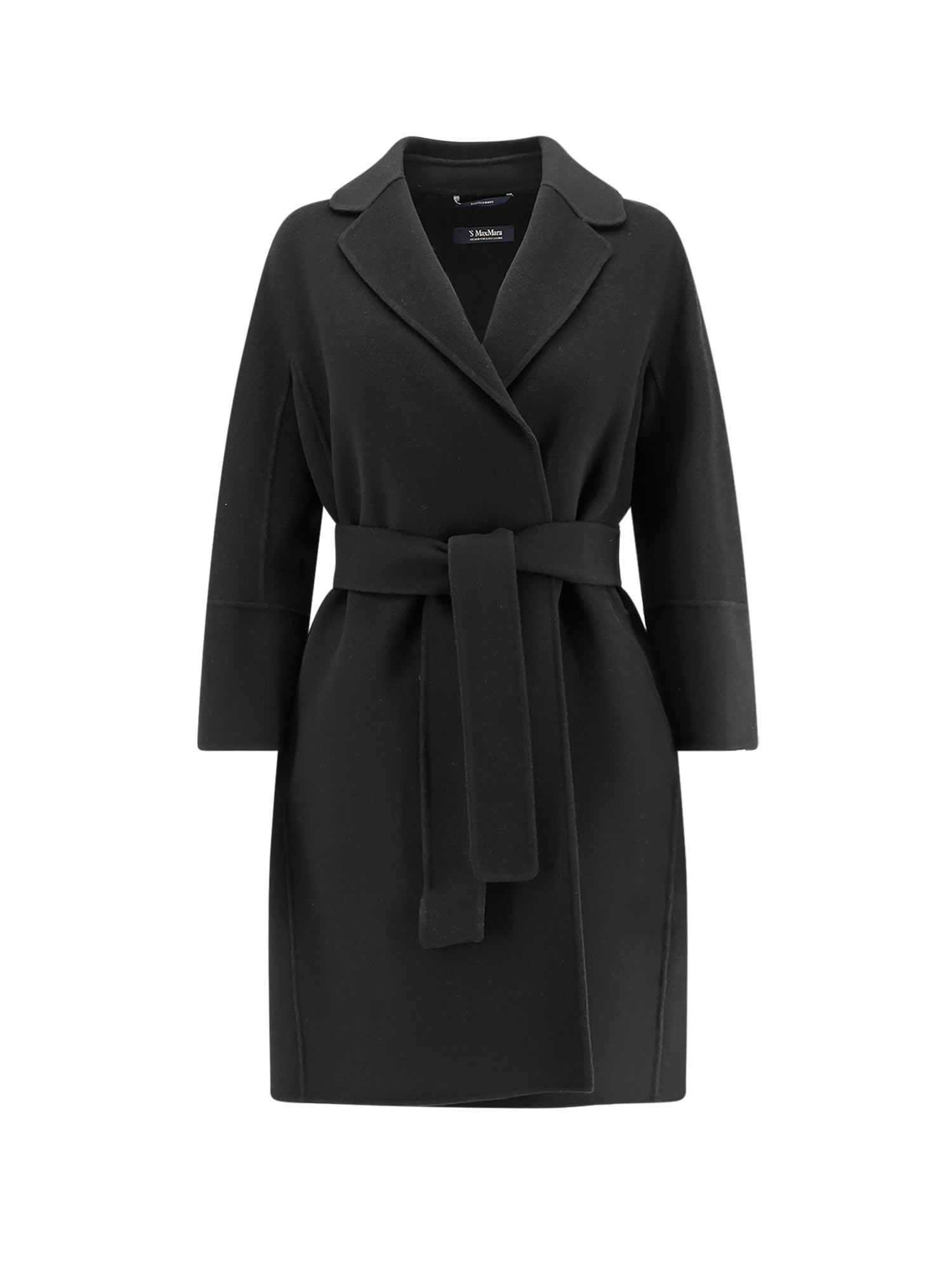 's Max Mara Arona Virgin Wool Coat In Black