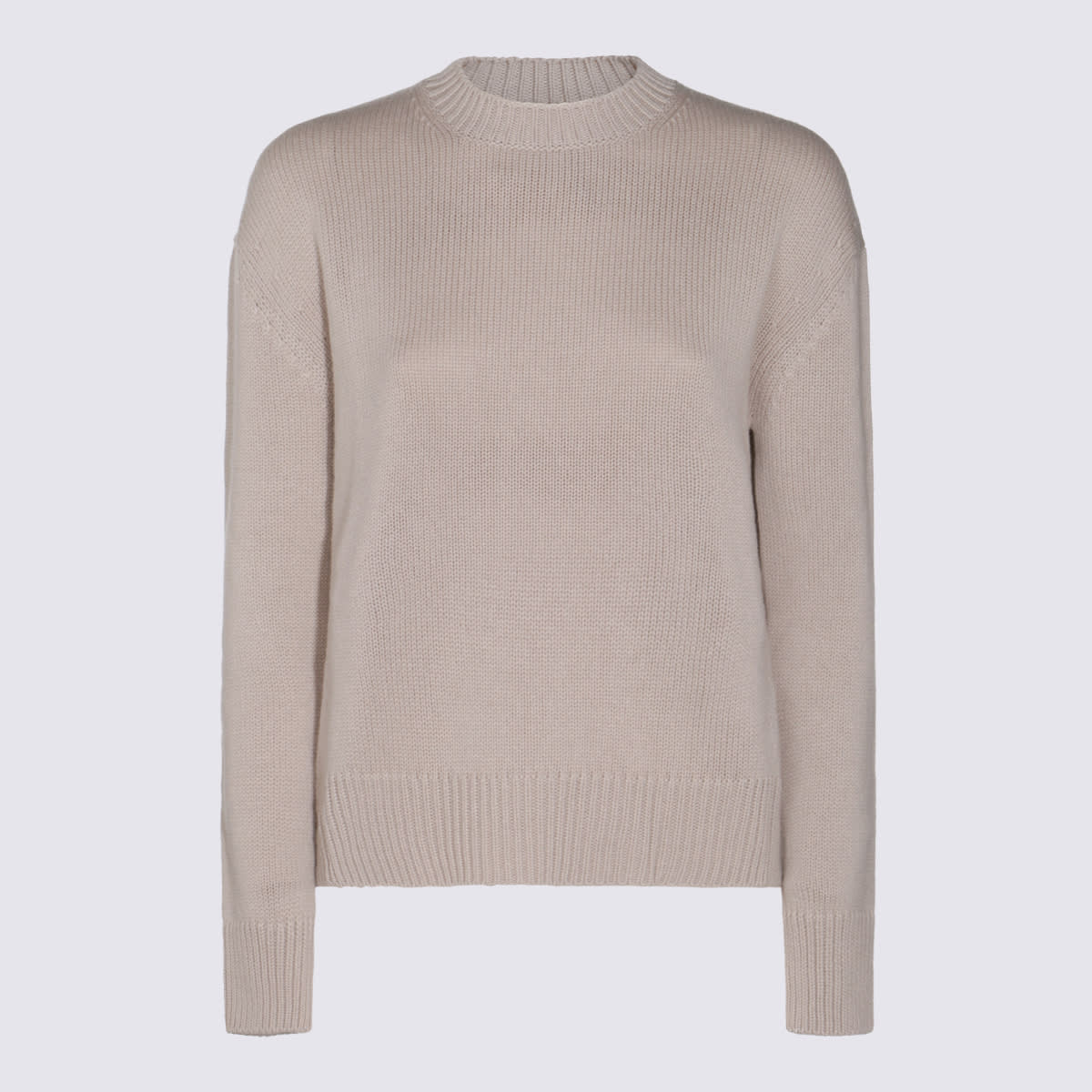 'S Max Mara Ecru Wool Knitwear