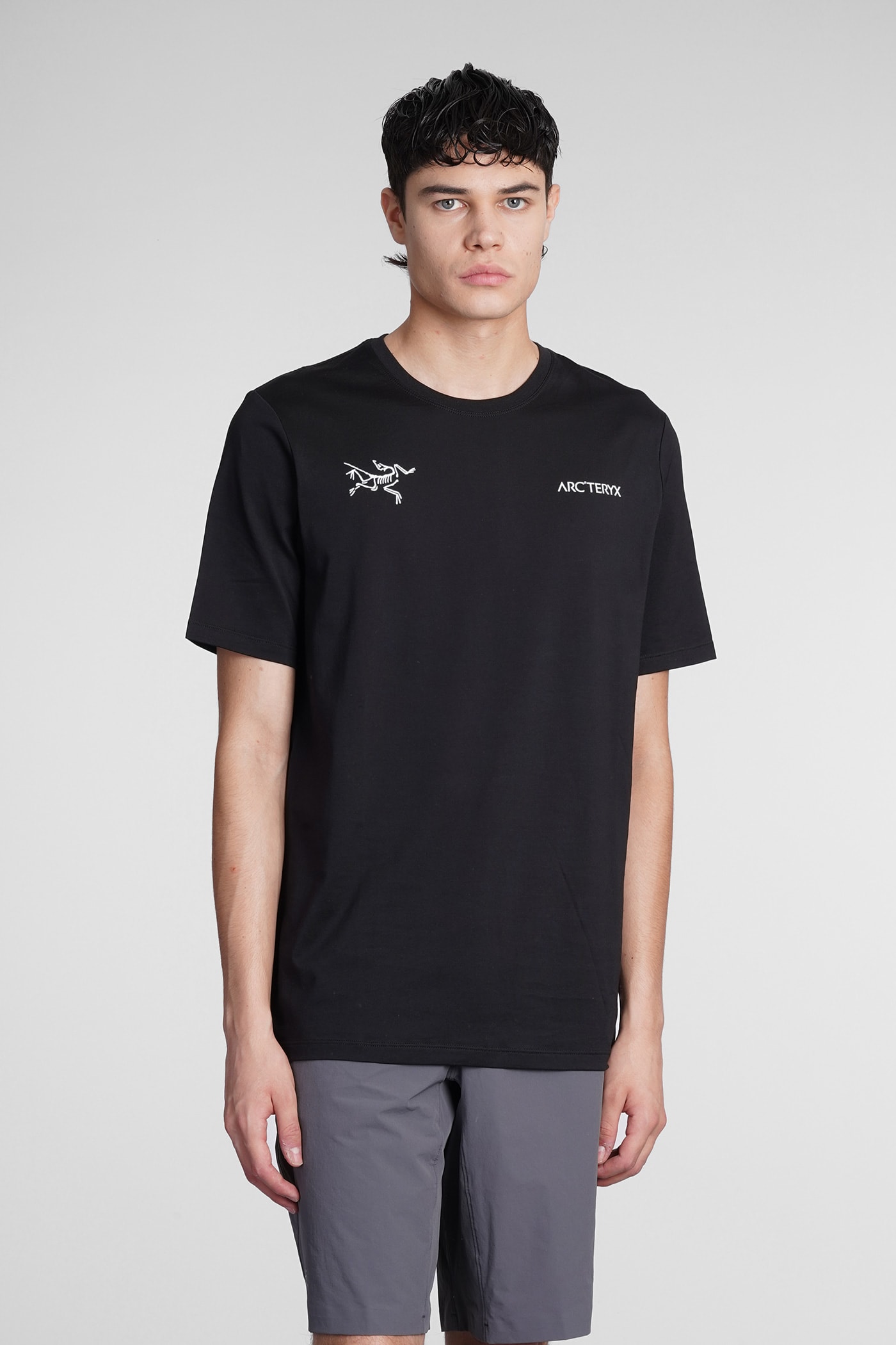Arc'teryx Veilance Split T-shirt In Black Cotton