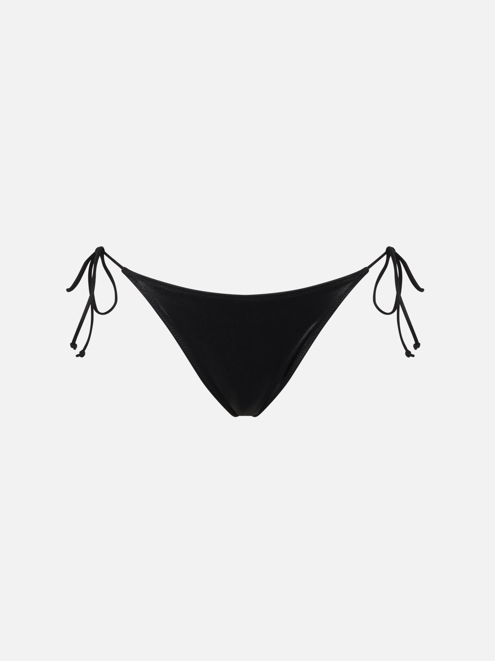 Mc2 Saint Barth Woman Classic Swim Briefs Virgo With Rhinestones In Black
