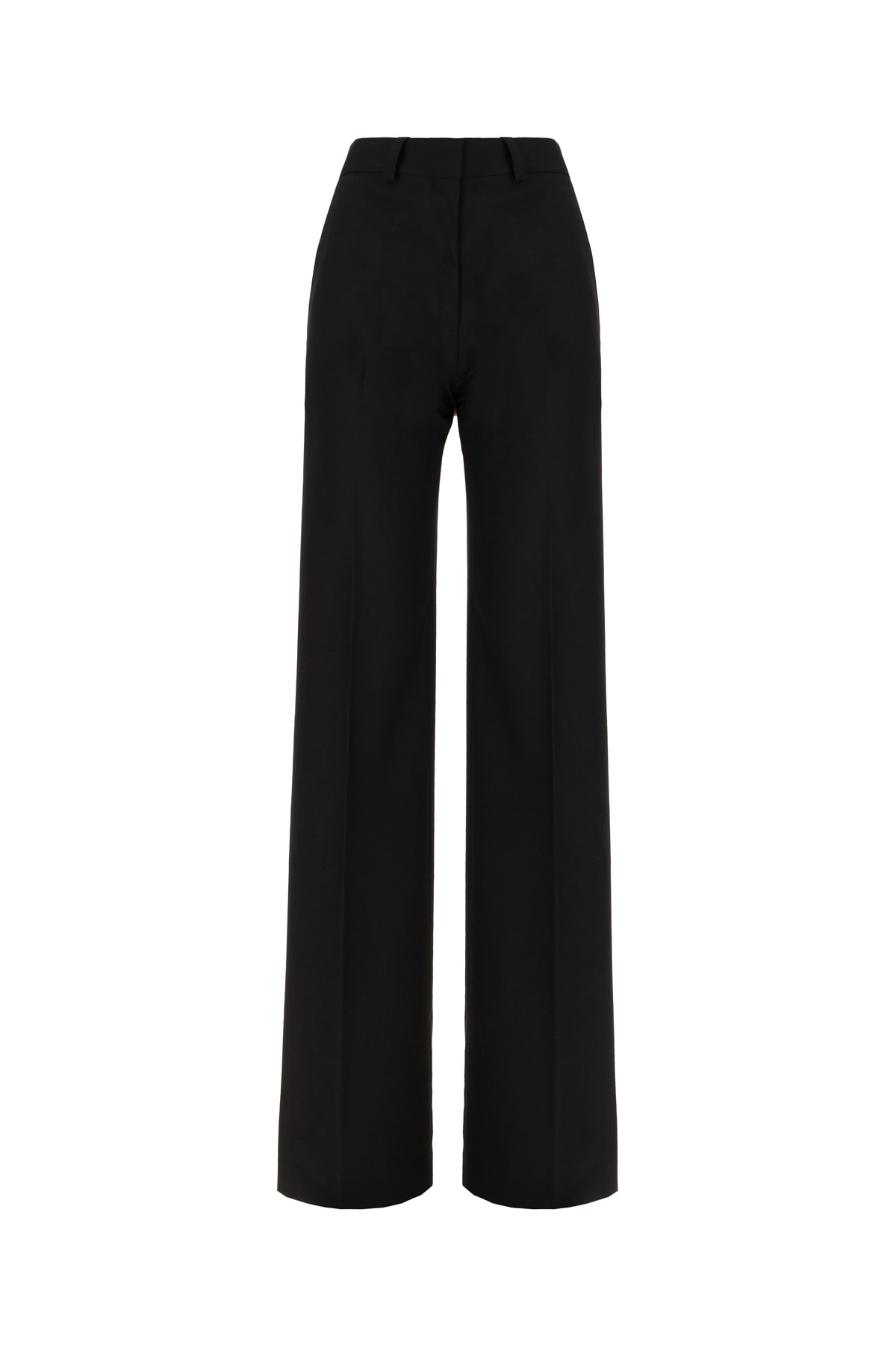 Shop Quira Black Wool Pants In Q0009