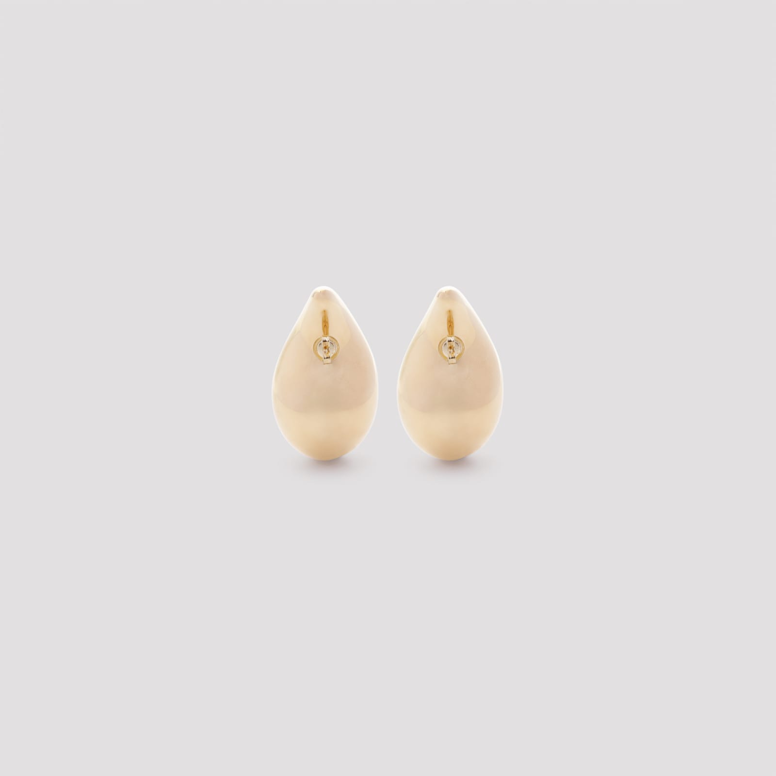 Shop Bottega Veneta Big Drop Earrings In Yellow Gold