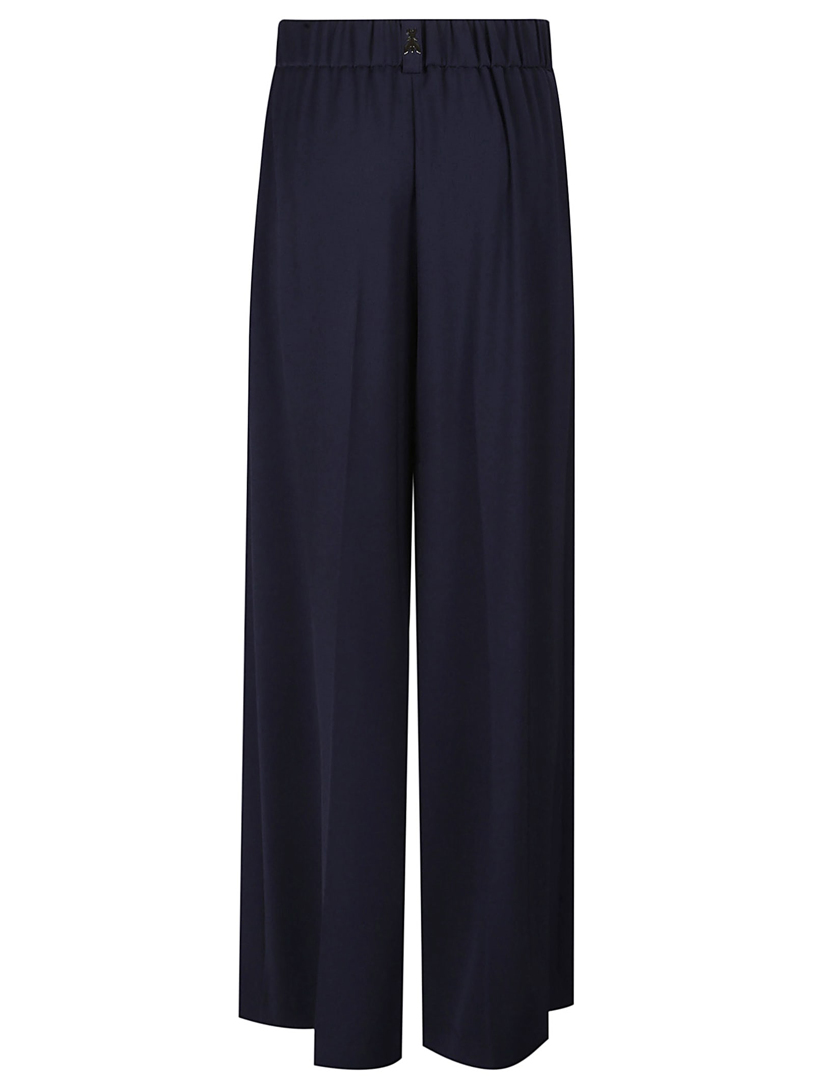 Patrizia Pepe Navy Blue Trousers In Polyester In Navy