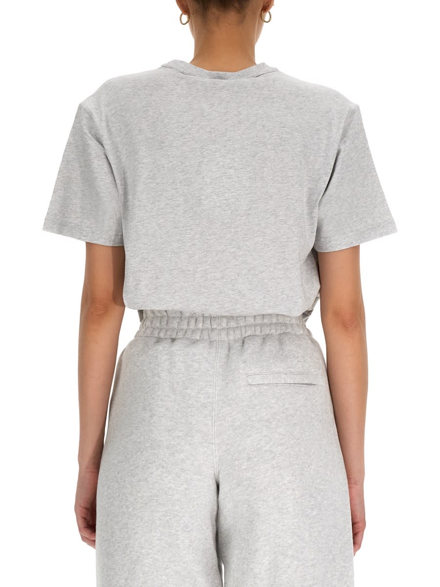 Shop Alexander Wang T Essential T-shirt In Grey