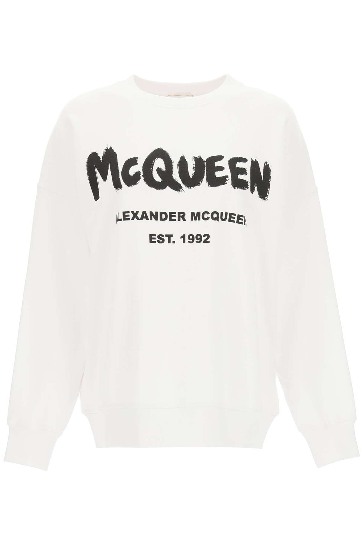 Alexander McQueen Graffiti Logo Oversized Sweatshirt