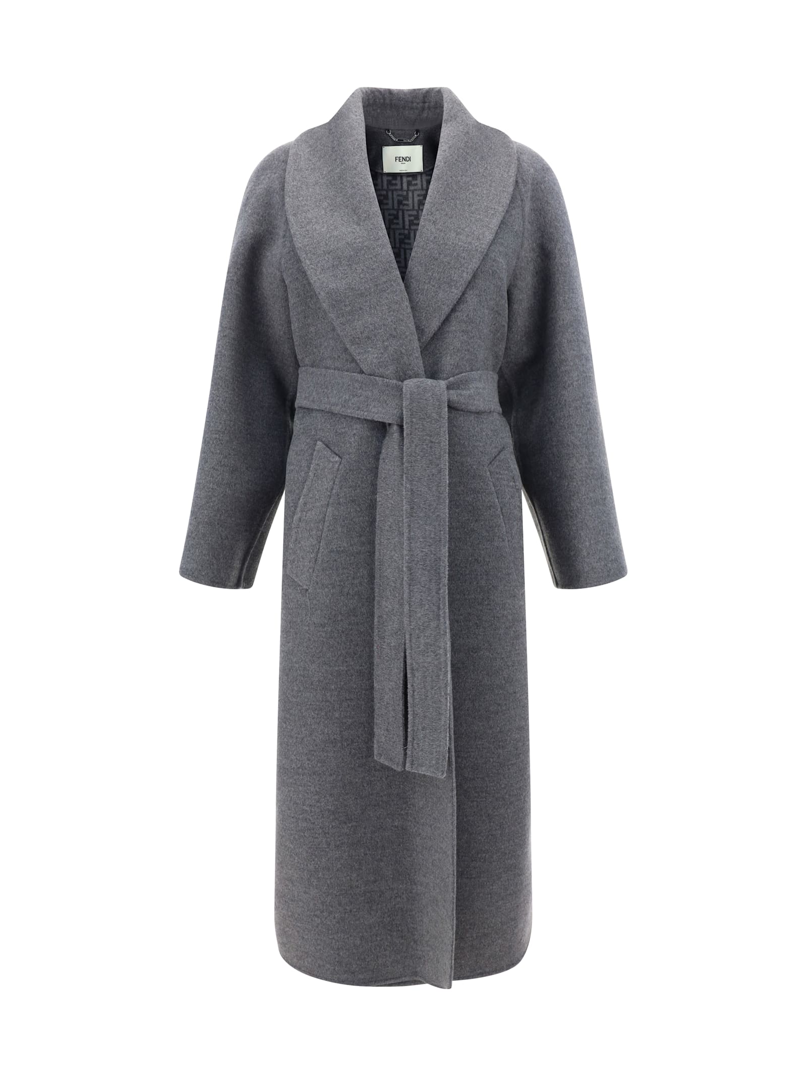 Shop Fendi Coat In Pete