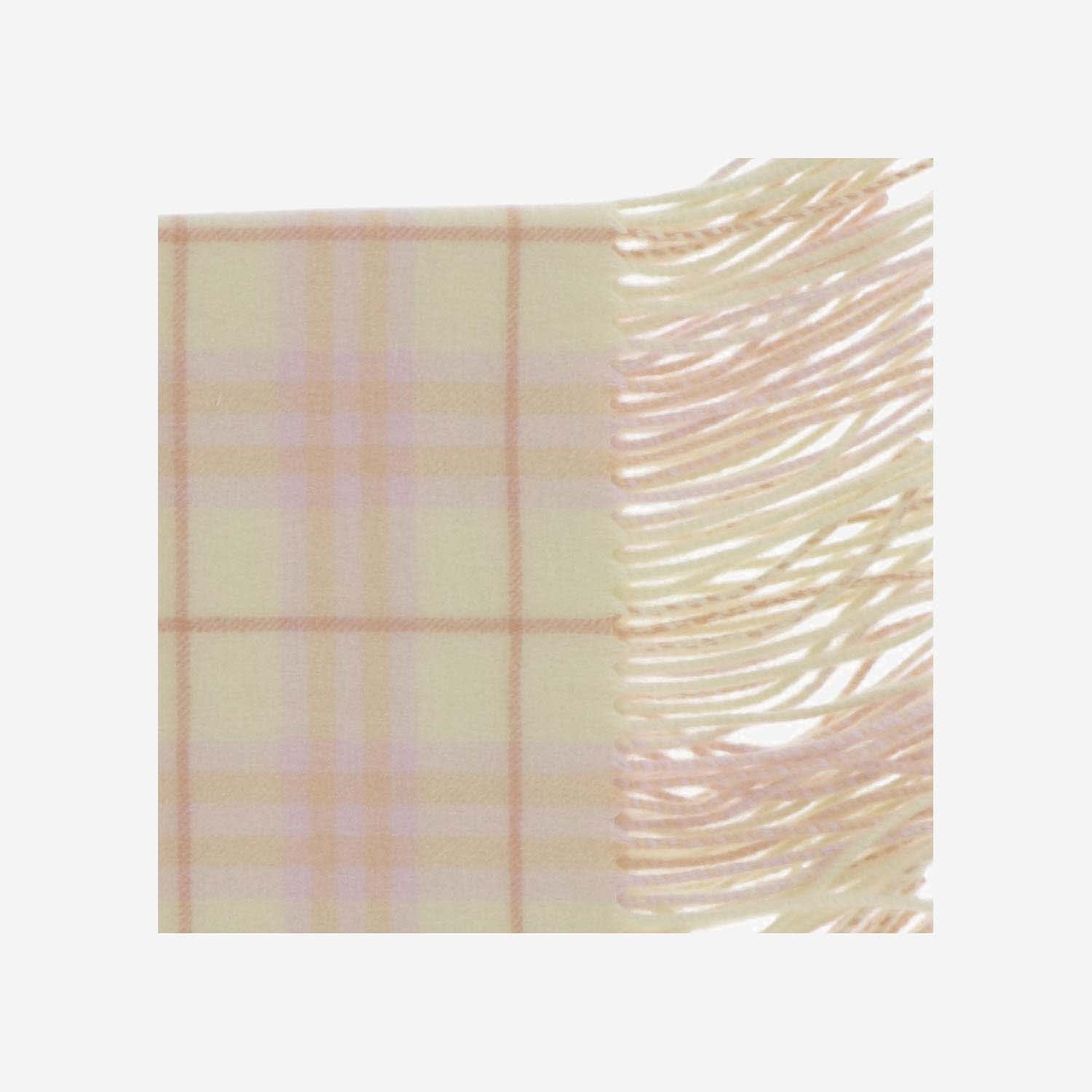 Burberry Cashmere Check Scarf In Red