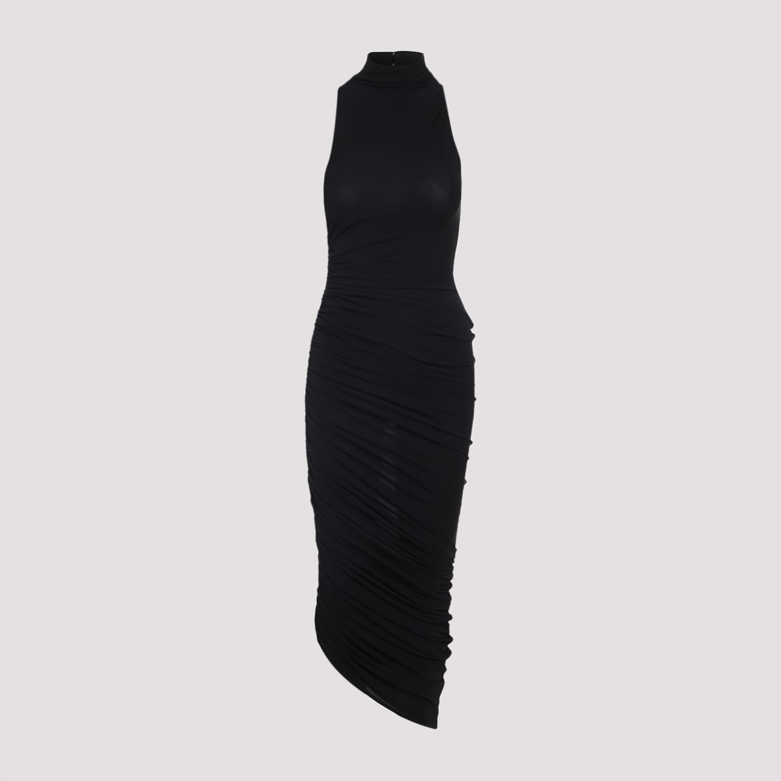 Jacquemus Womens Black Piazza Draped Stretch-woven Maxi Dress Xs In Black