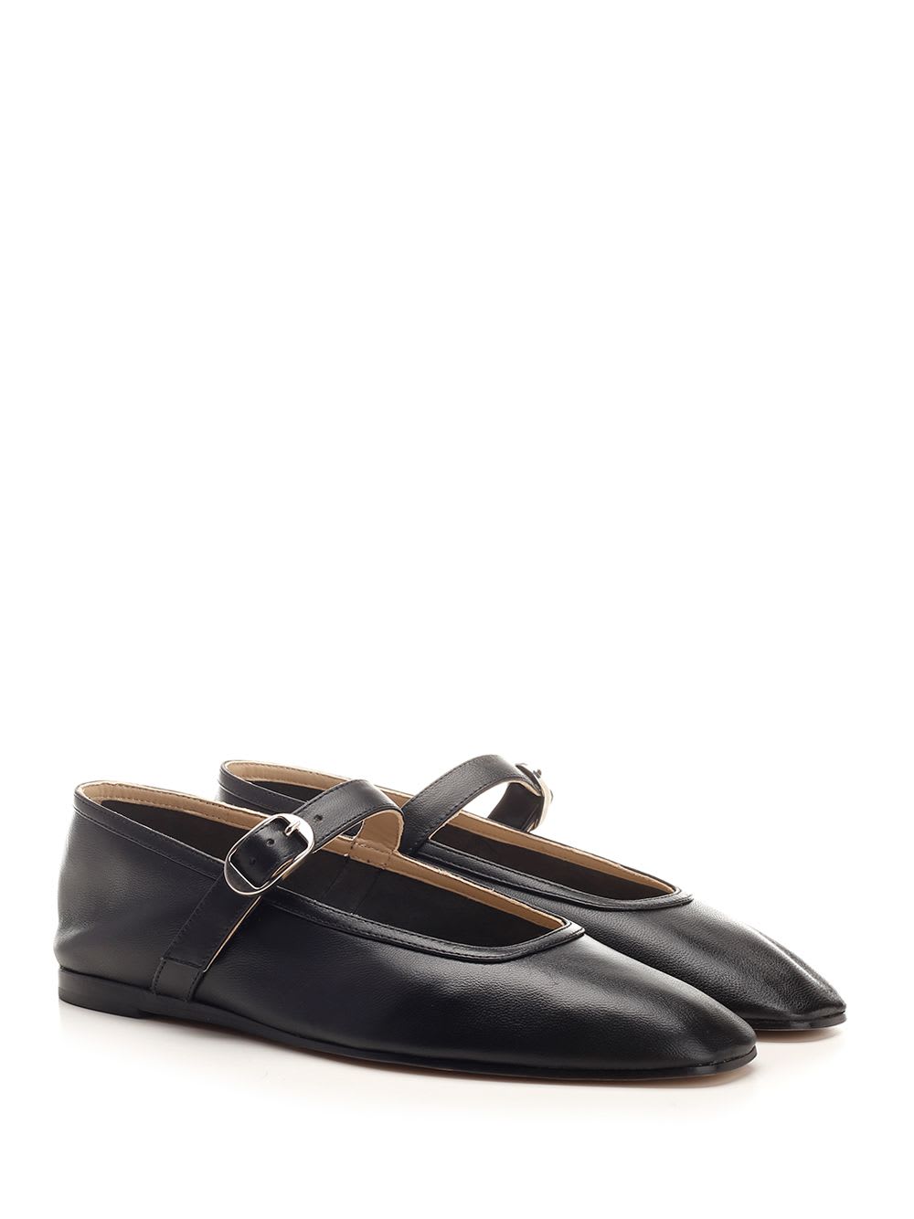 LE MONDE BERYL BLACK MARY JANE FLAT SHOES