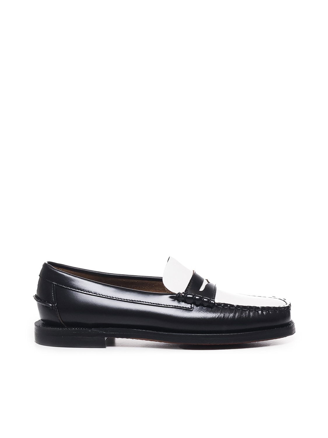 Shop Sebago Classic Dan Loafers In Soft Leather In Black