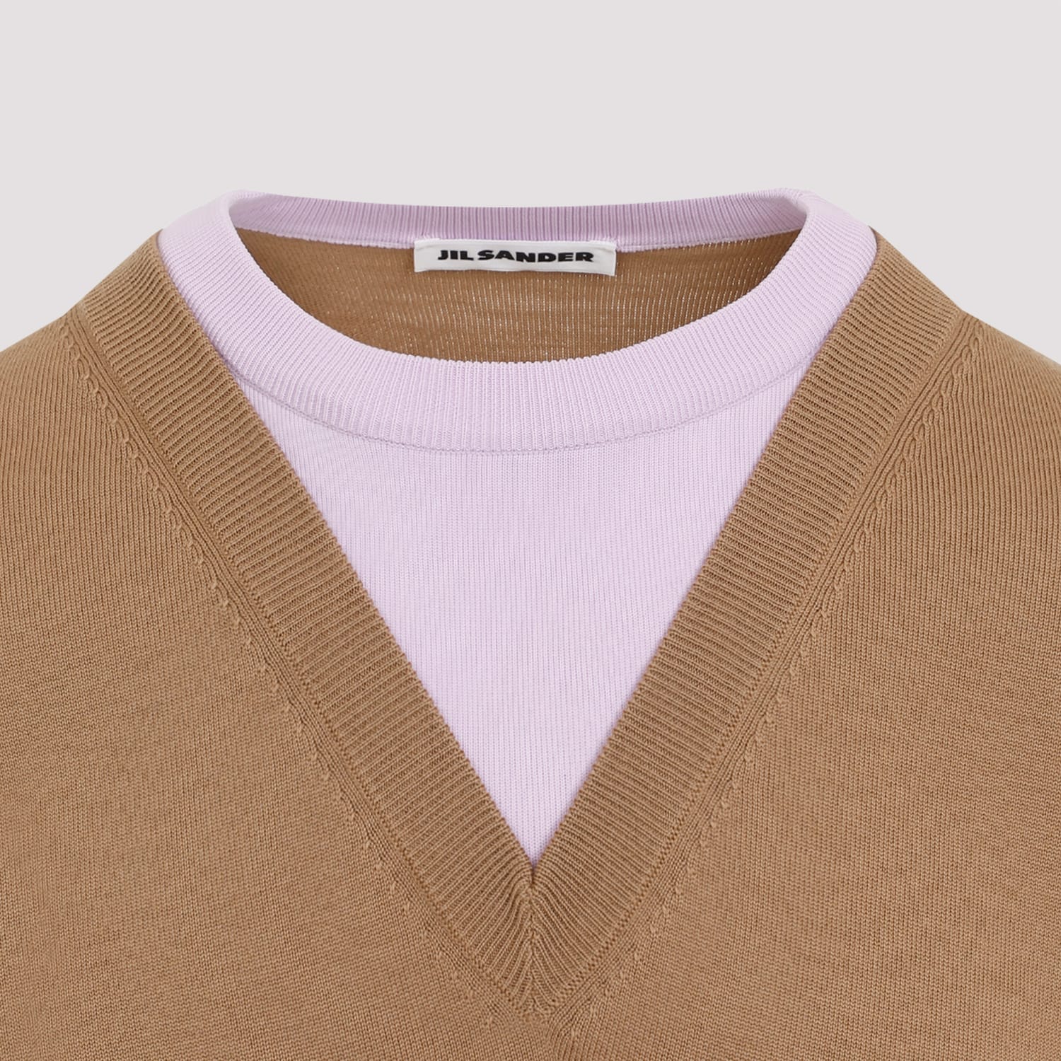 Shop Jil Sander Virgin Wool Pullover In Walnut