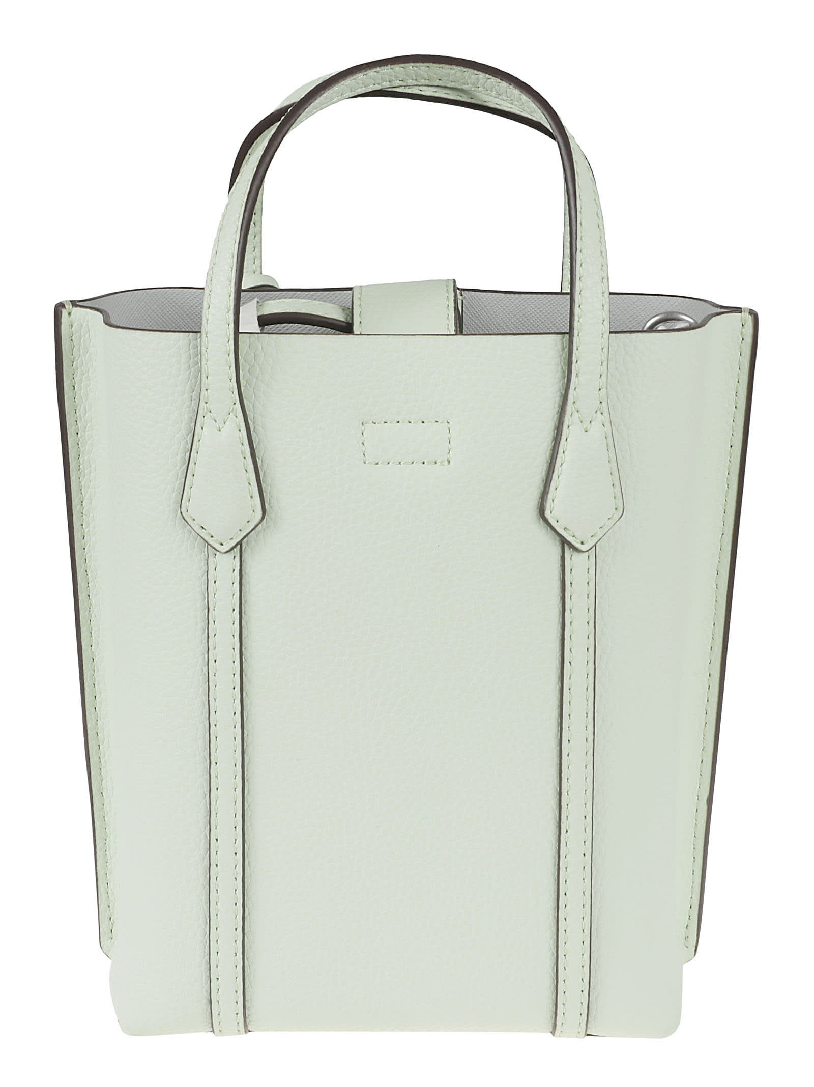 Shop Tory Burch Perry Mini Tote In Meadow Mist