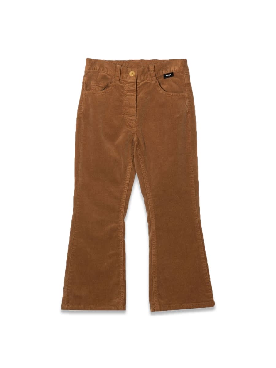 Aspesi Kids' Wide Bottom Pants In Brown