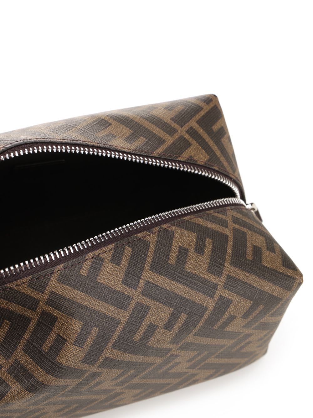 Shop Fendi Beauty Case In Brown Tela Ff