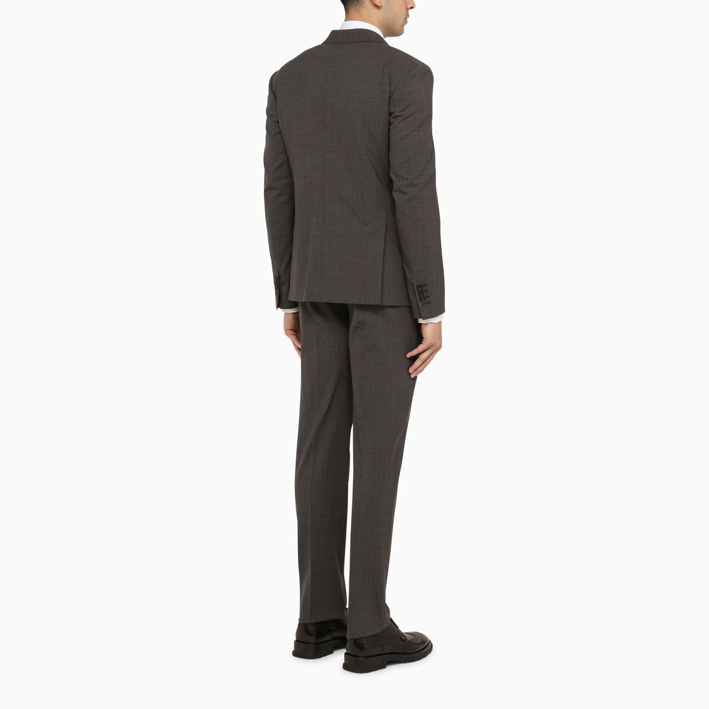 Shop Dsquared2 Grey Single-breasted Wool Suit