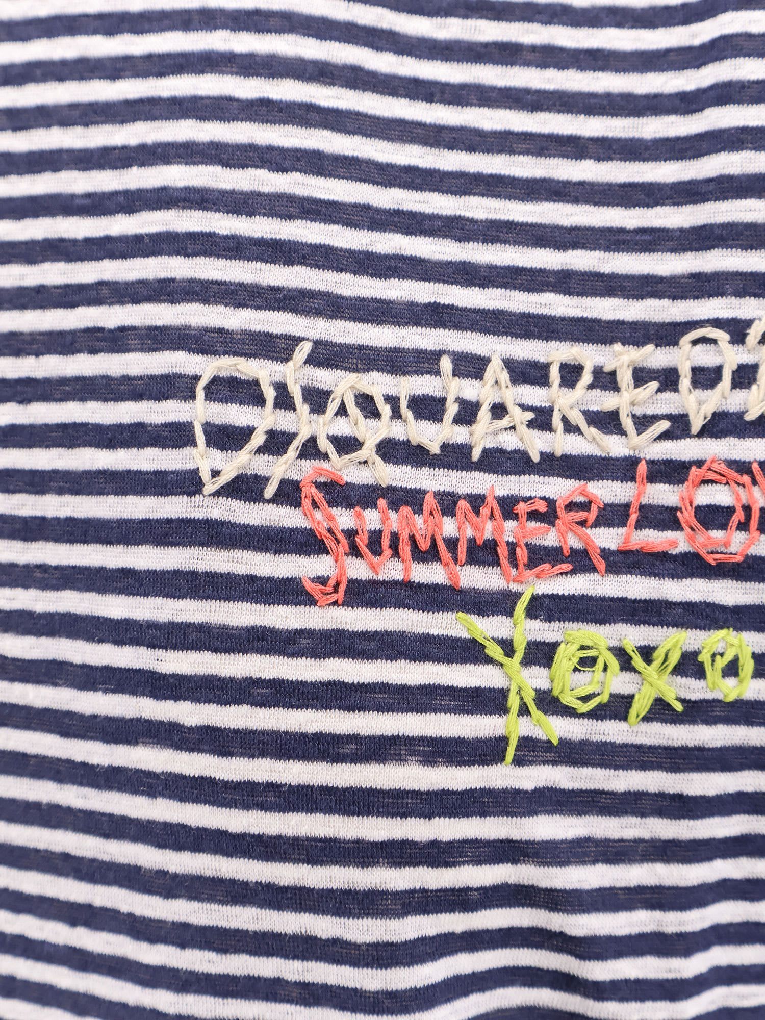 Shop Dsquared2 Summer Lovers Linen T-shirt