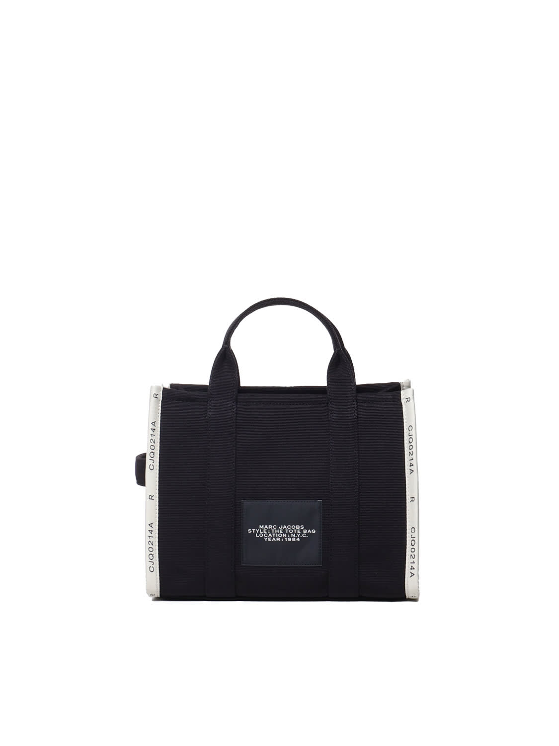 Shop Marc Jacobs The Tote Jacqaurd Medium Bag In Black